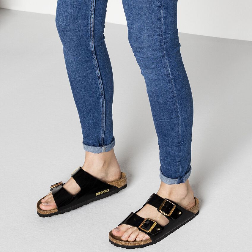 Posters Rose color Oak Arizona Birko-Flor Patent Black Patent | BIRKENSTOCK