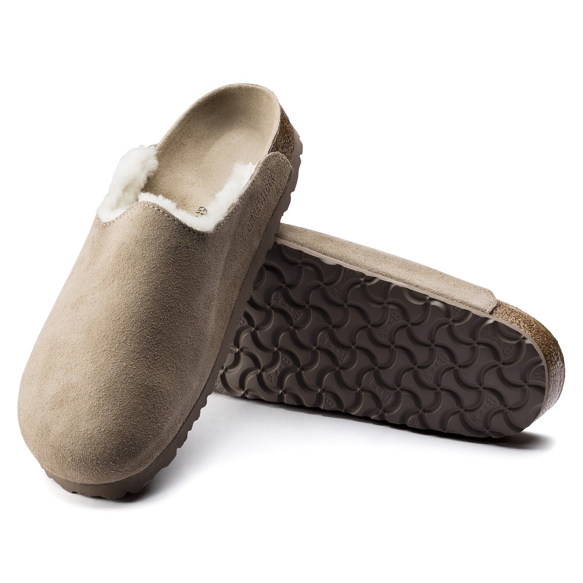 Amsterdam Shearling Suede Leather Taupe