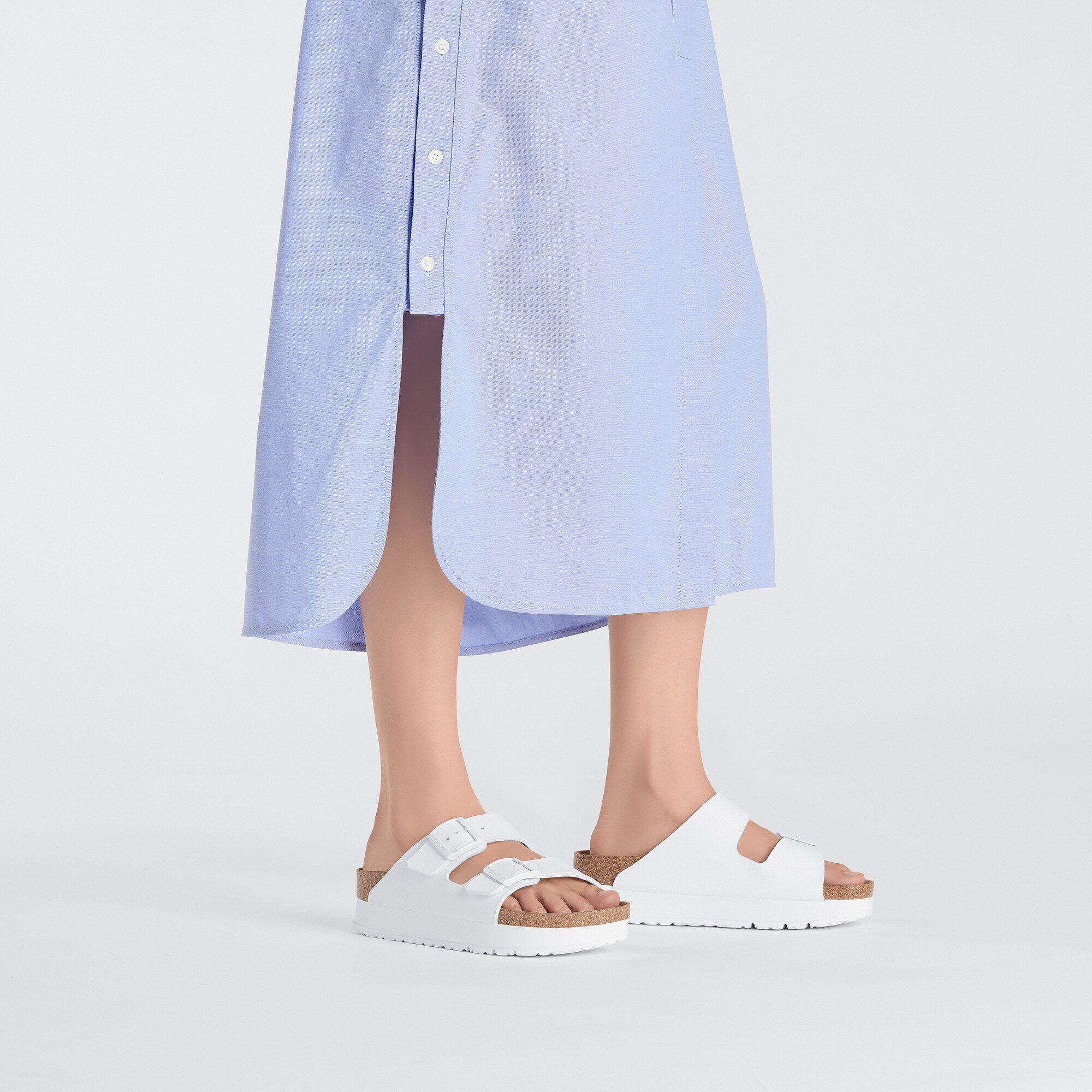 Arizona Flex Platform Birko-Flor White | BIRKENSTOCK