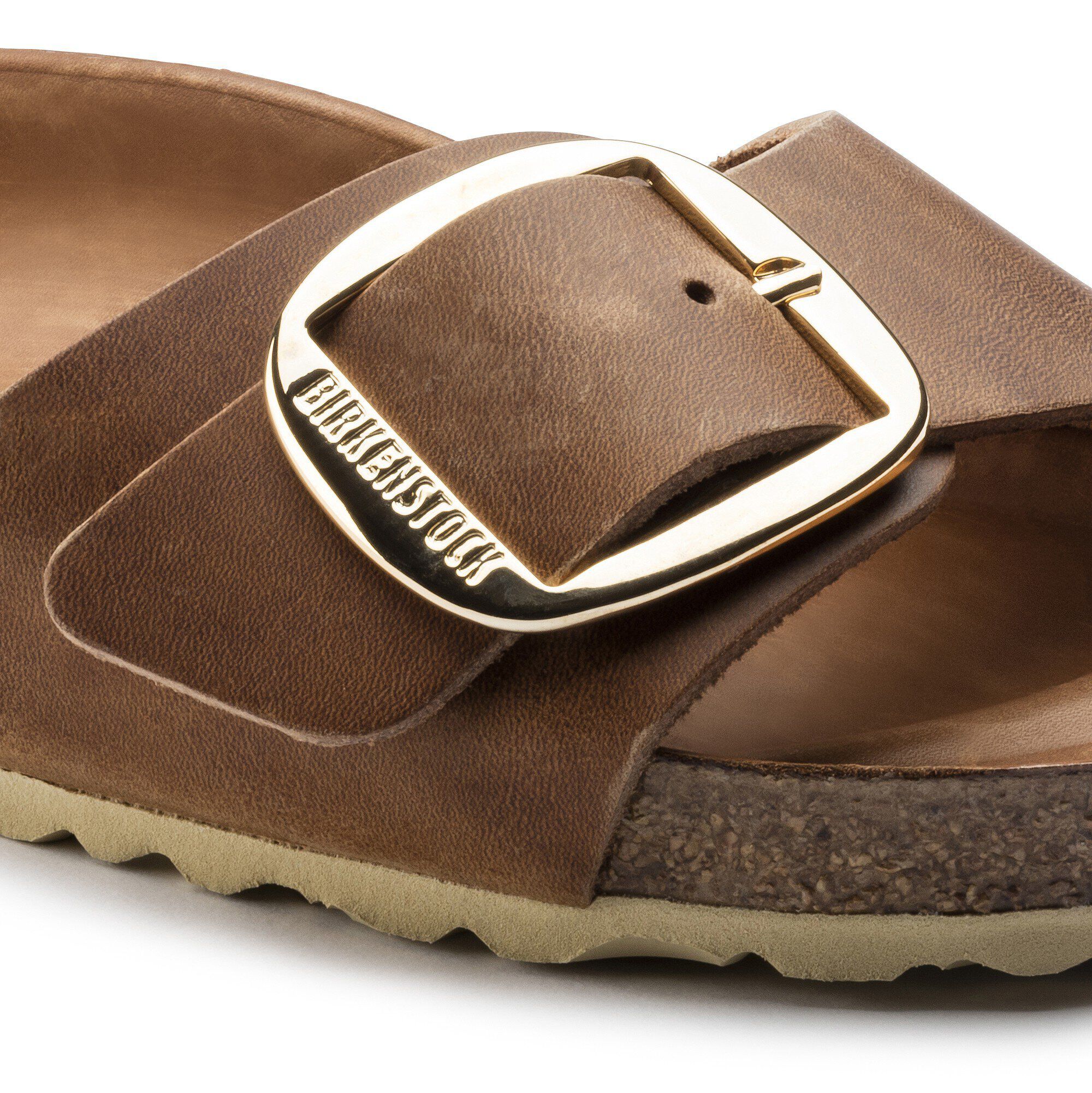 Madrid Big Buckle Oiled Leather Cognac BIRKENSTOCK