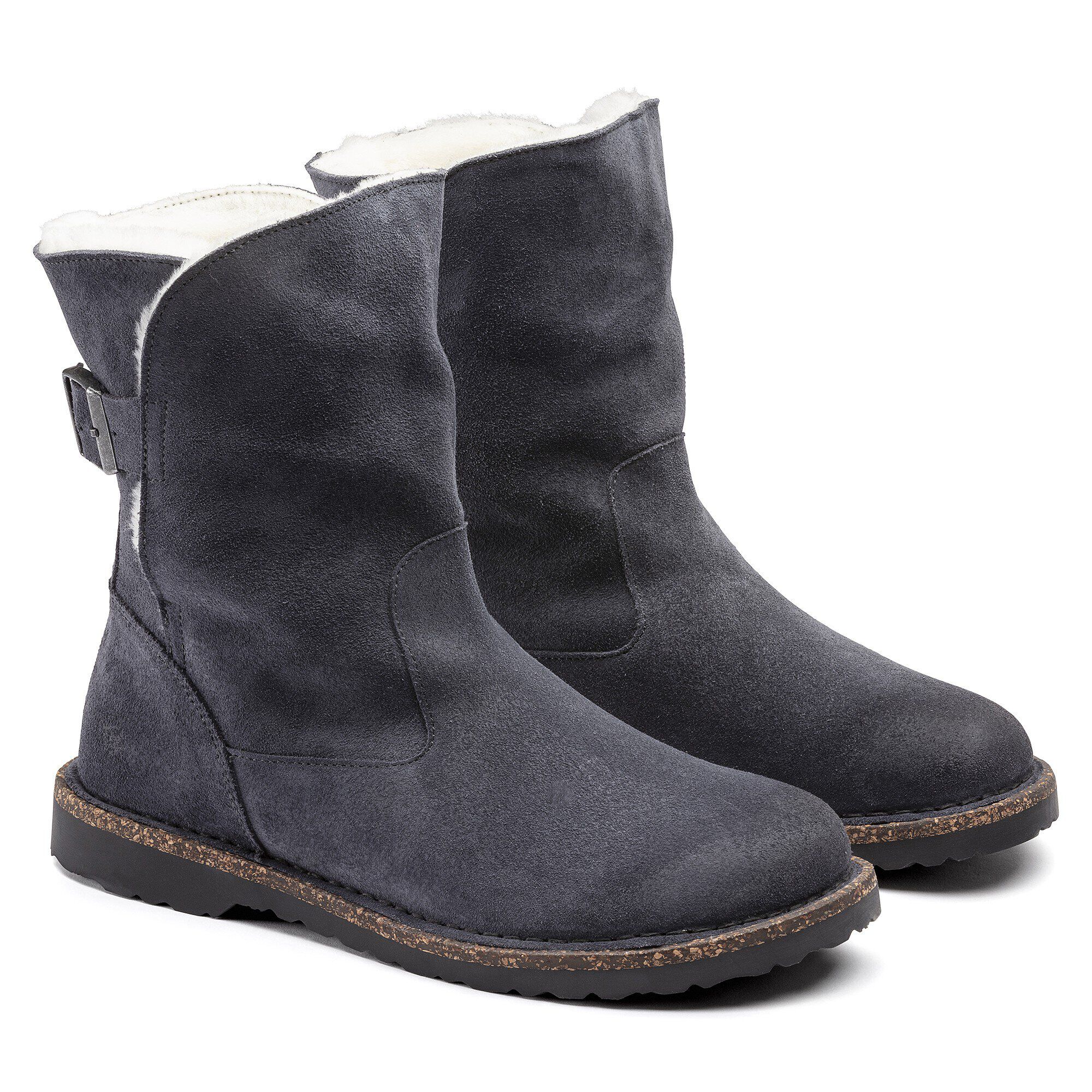 Uppsala Shearling Suede Leather Graphite BIRKENSTOCK