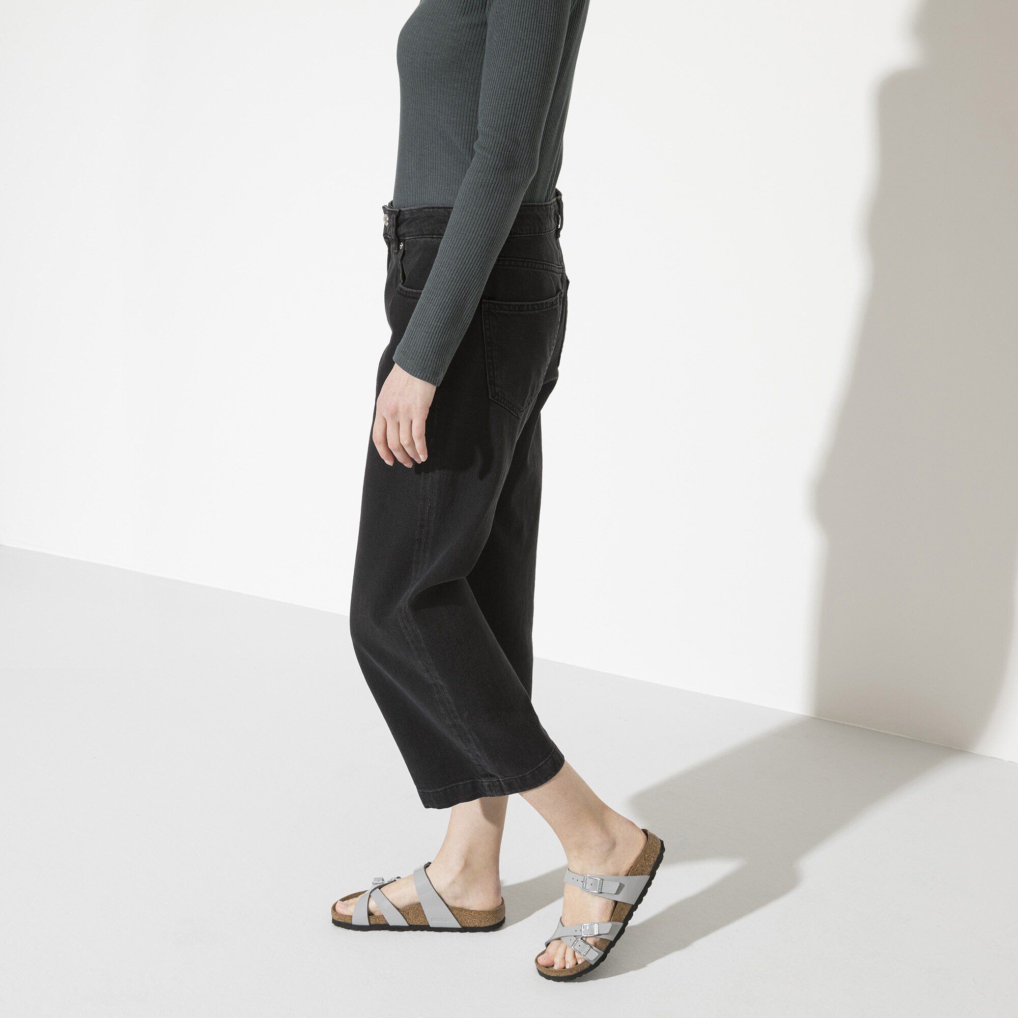 Franca Birko-Flor Embossed Shiny Lizard White | BIRKENSTOCK