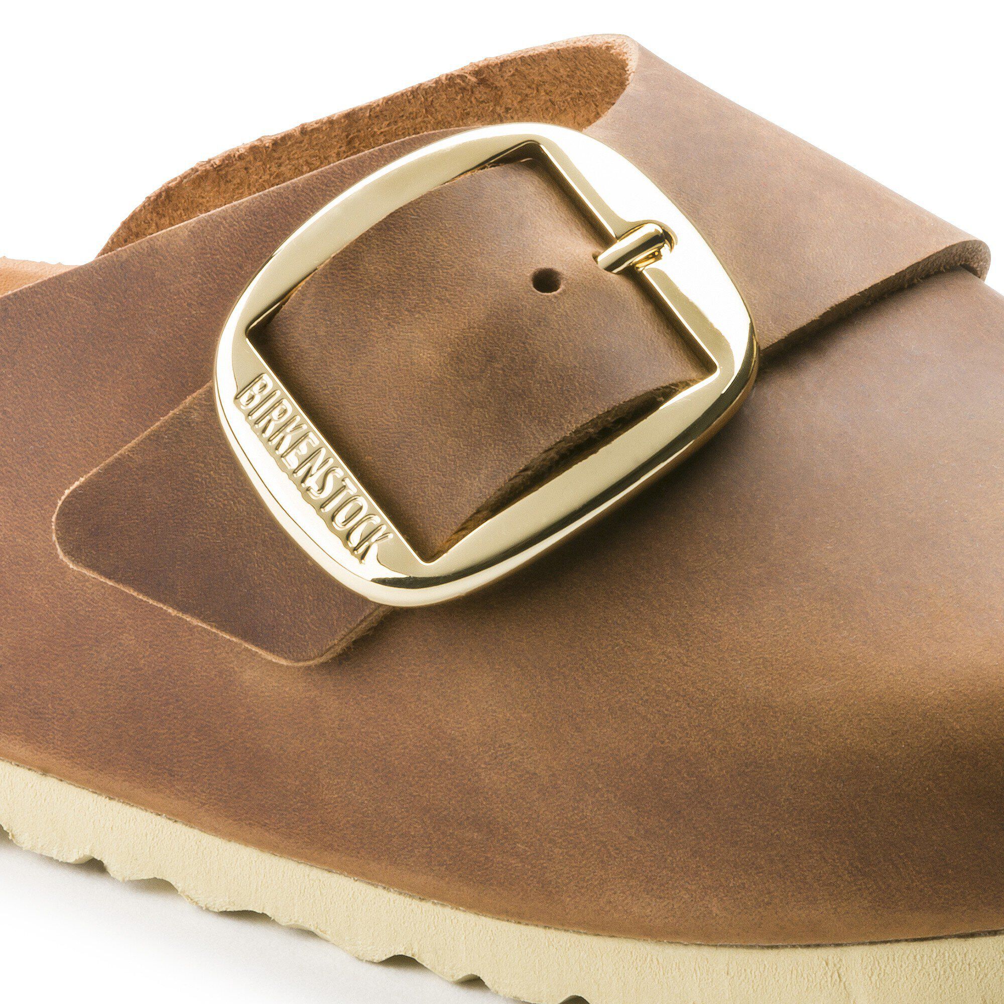 Basel Big Buckle Oiled Leather Antique Brown BIRKENSTOCK