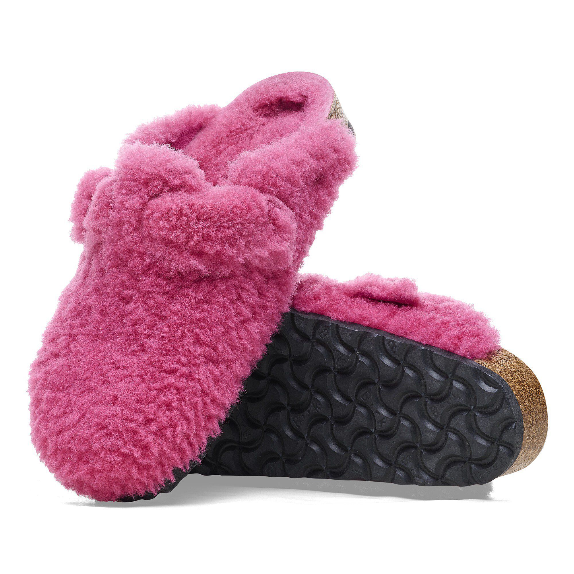 限定セール -SALE Big Boston Buckle BIRKENSTOCK | Tulip Fuchsia Shearling 靴