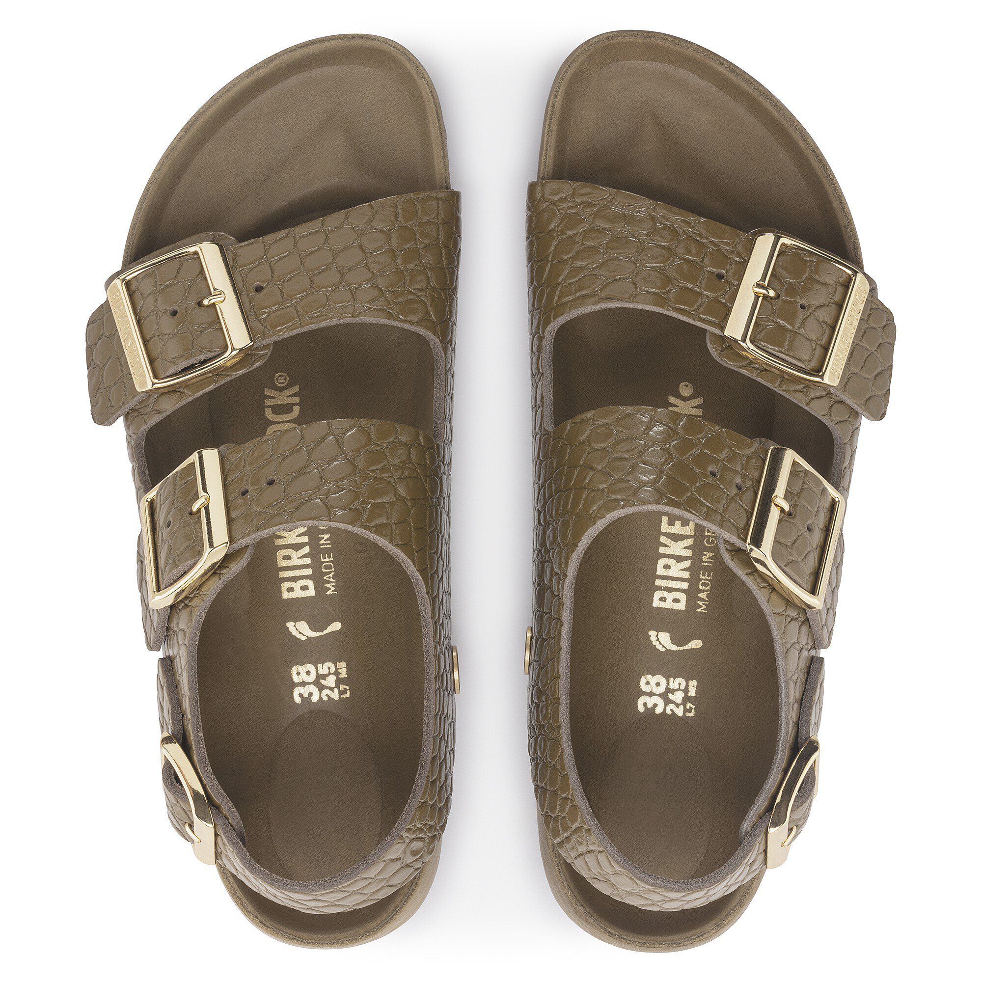 Birkenstock embossed leather deals