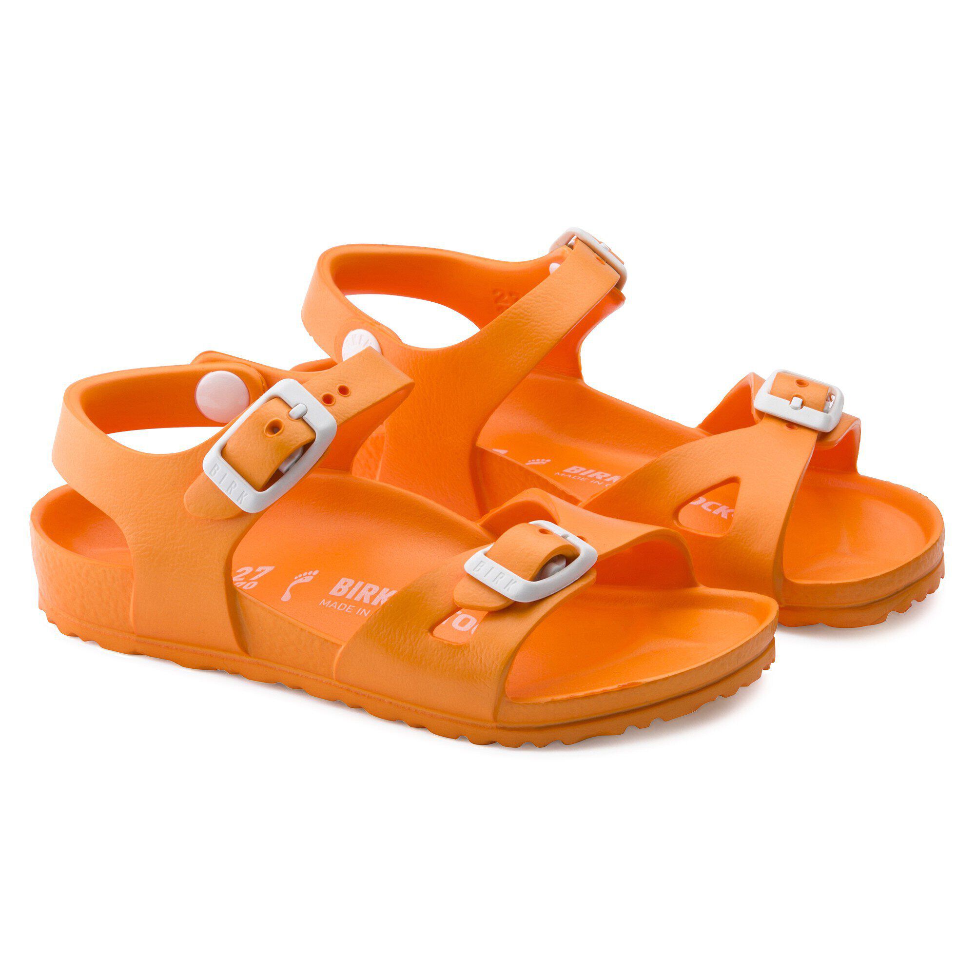Neon orange birkenstocks hotsell