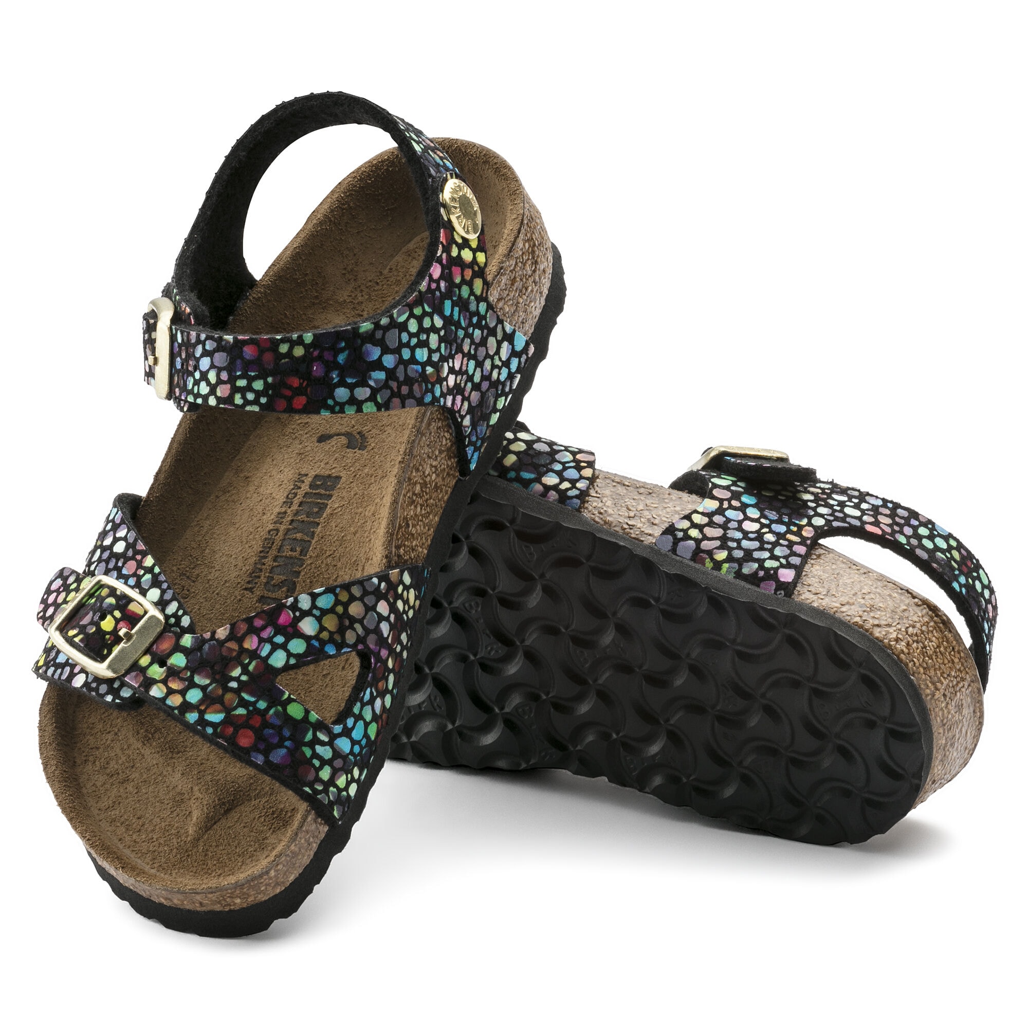 Rio Micro Fibre Oriental Mosaic Black Multi
