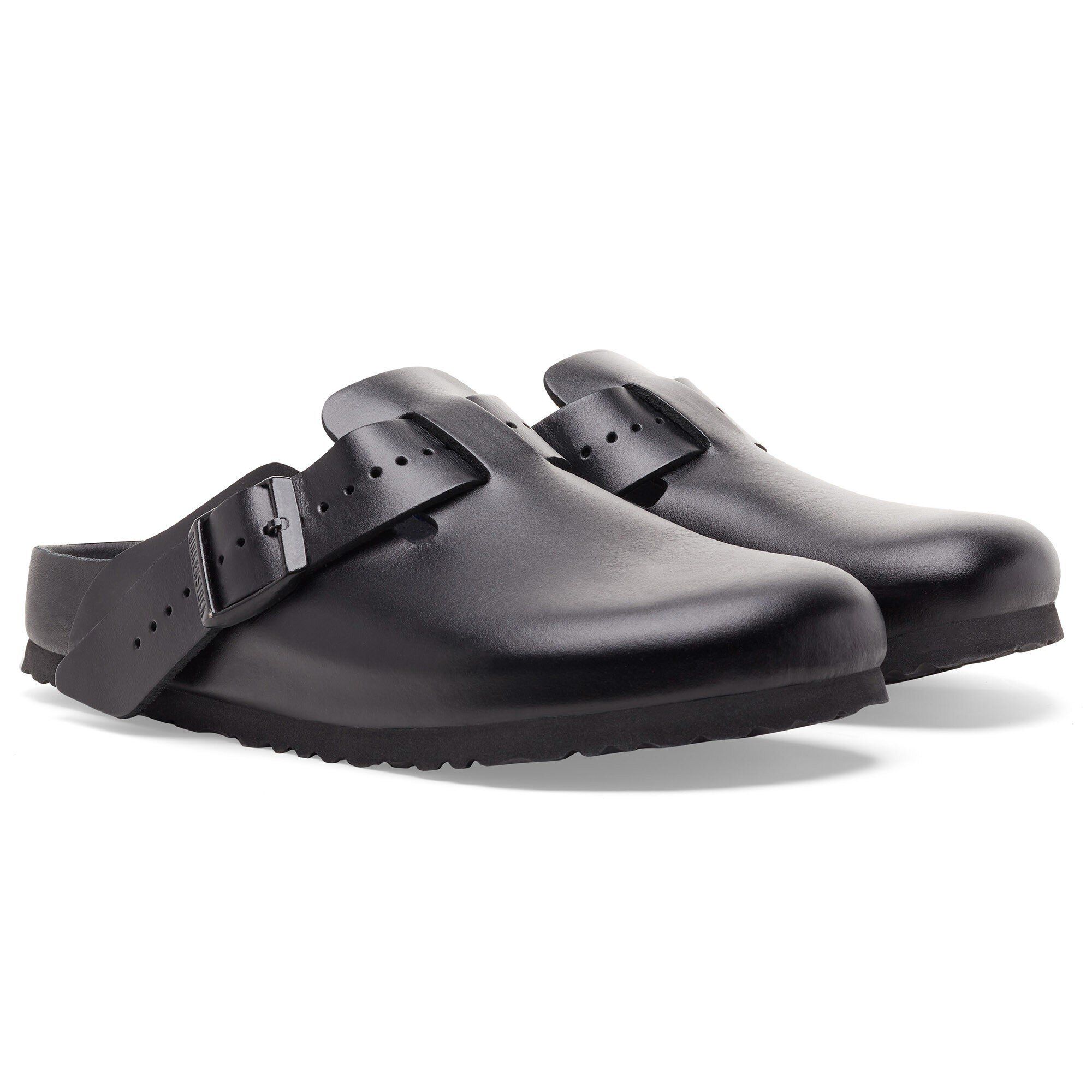 在庫処分 激安 Boston Owens Rick Leather BIRKENSTOCK | Black 靴
