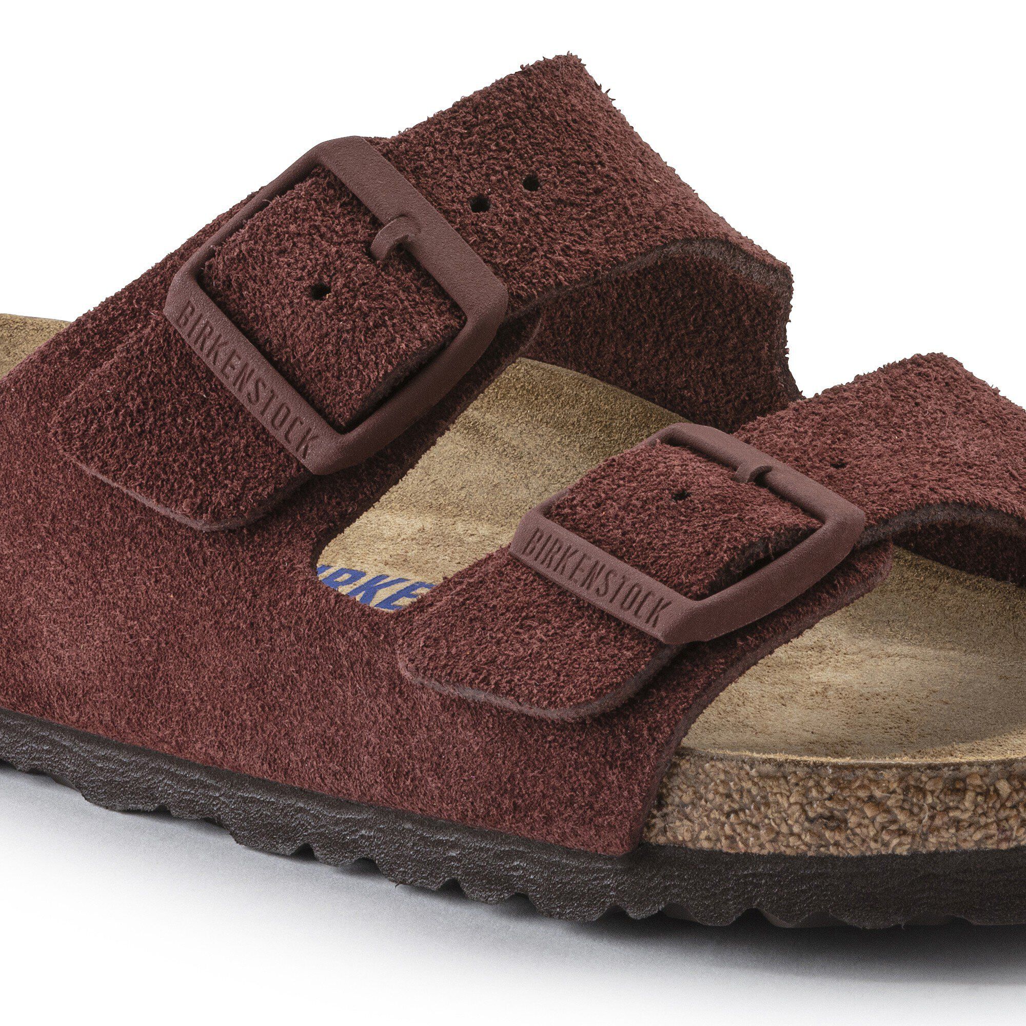 Arizona Soft Footbed Suede Leather Chocolate BIRKENSTOCK