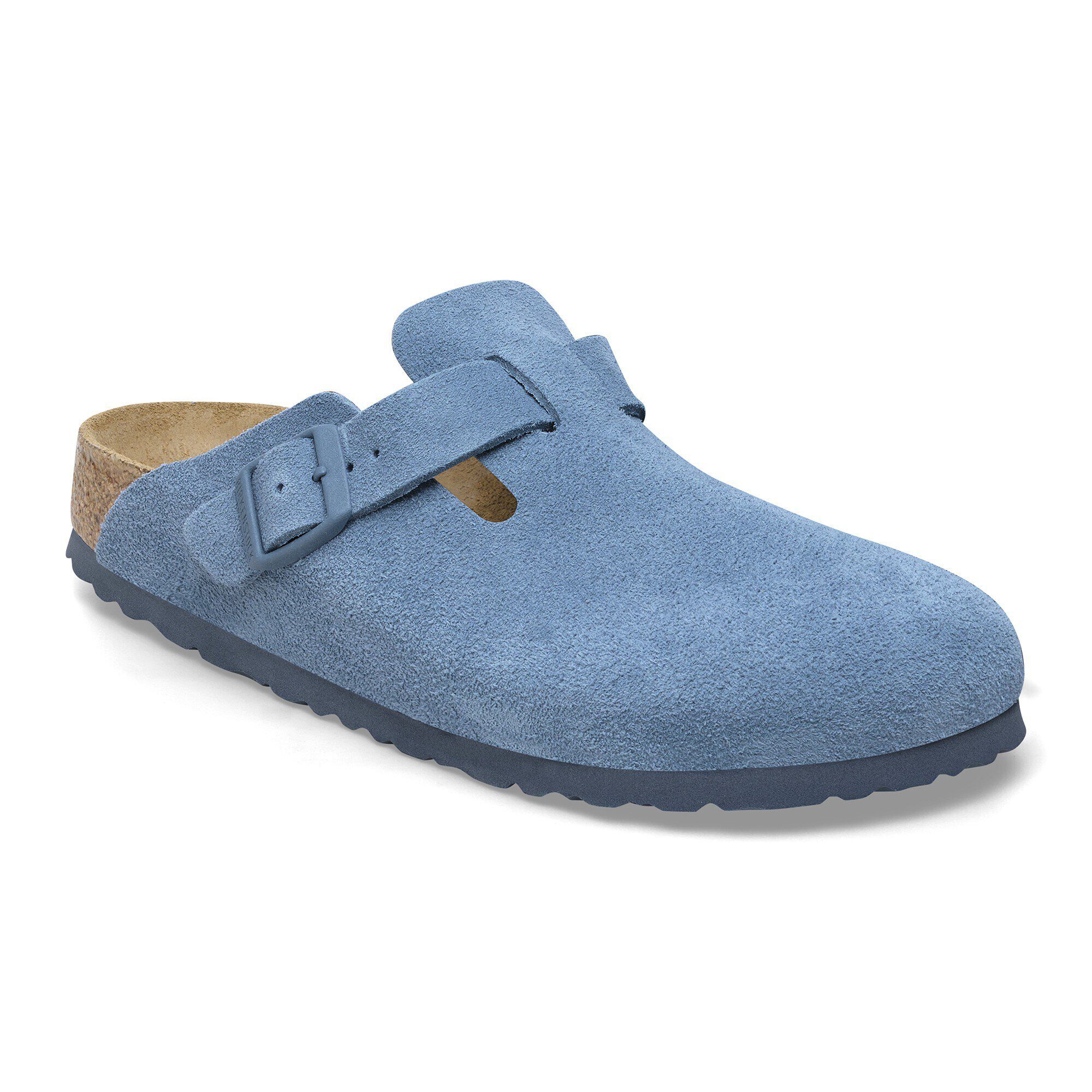 Boston Soft Footbed Suede Leather Taupe | BIRKENSTOCK