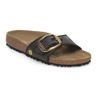 Madrid Big Buckle Raffia Textile