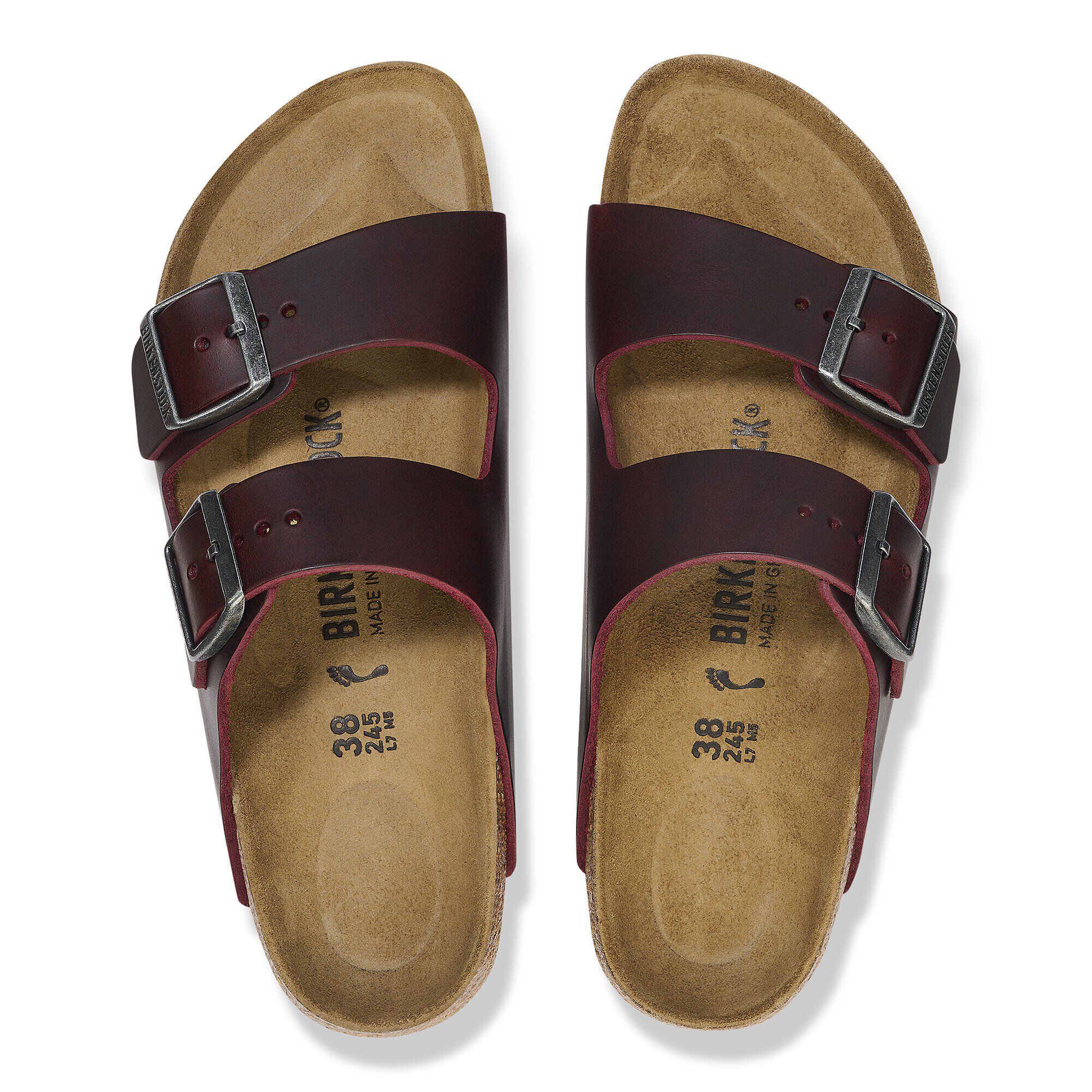 Birkenstock arizona oiled leather zinfandel deals