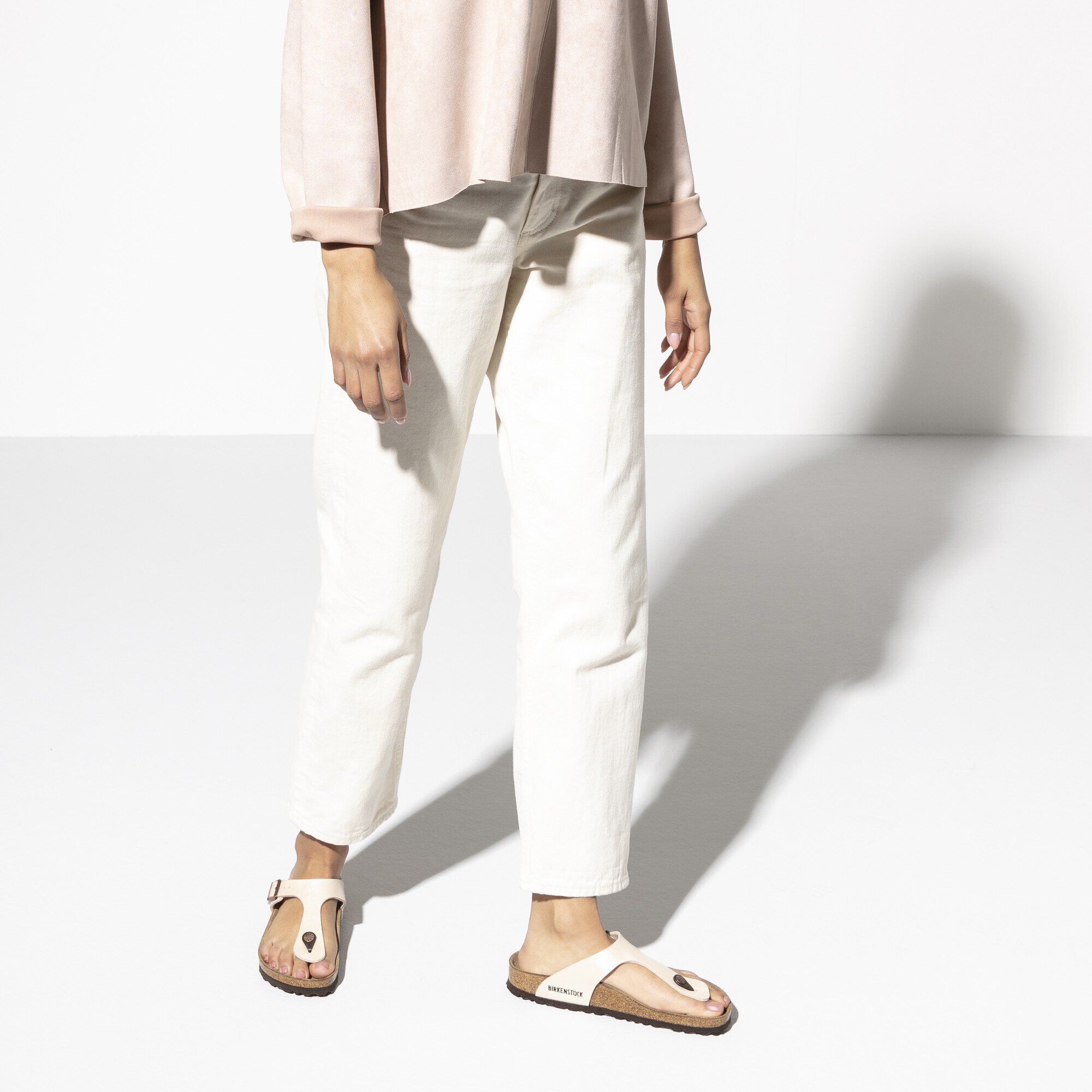 Gizeh Birko Flor Graceful Pearl White BIRKENSTOCK