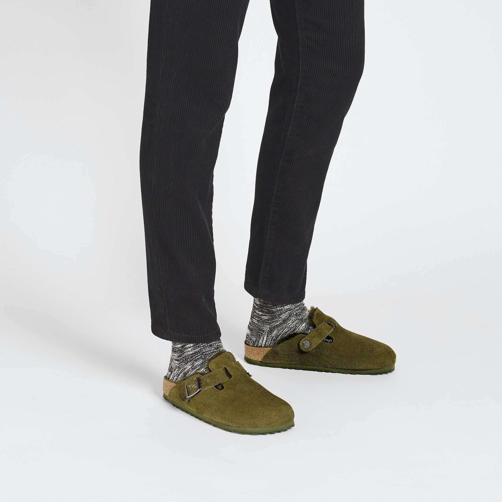 Boston shearling clog top