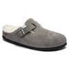 Boston Shearling Suede Leather Stone Coin