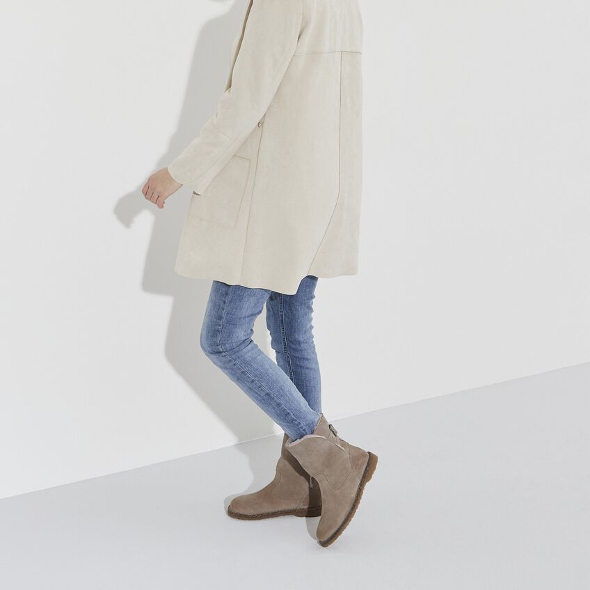 Uppsala Shearling Suede Leather