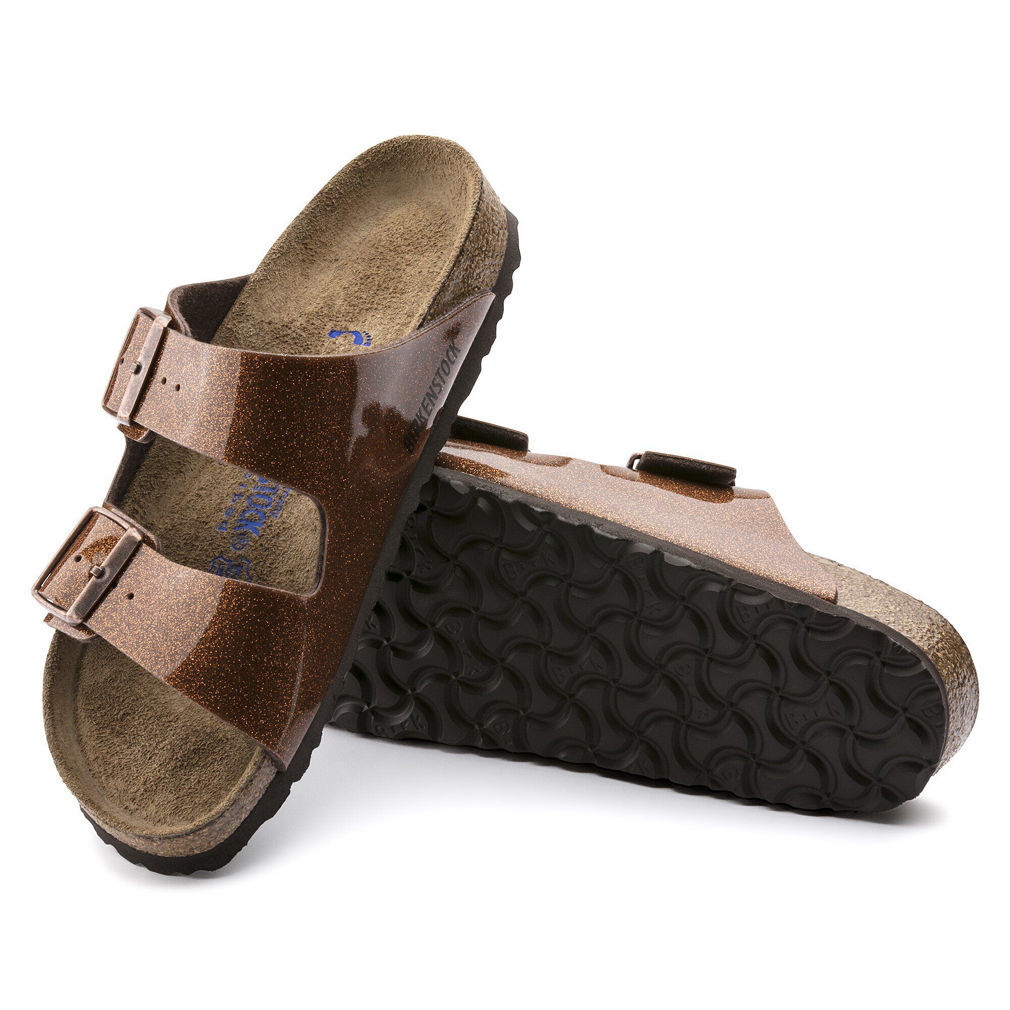 Birkenstock arizona hot sale bronze metallic
