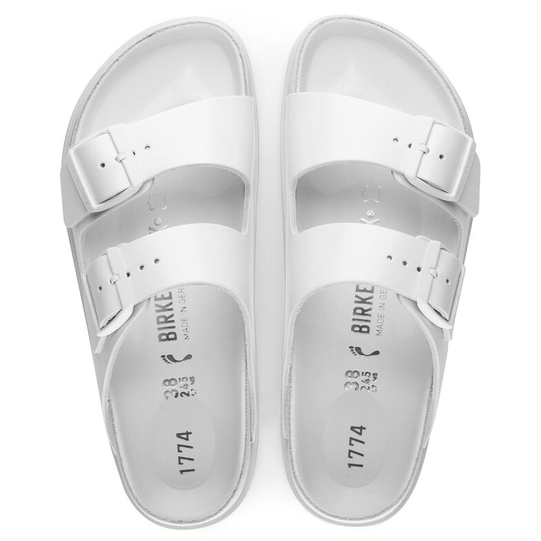 birkenstock white arizona soft footbed