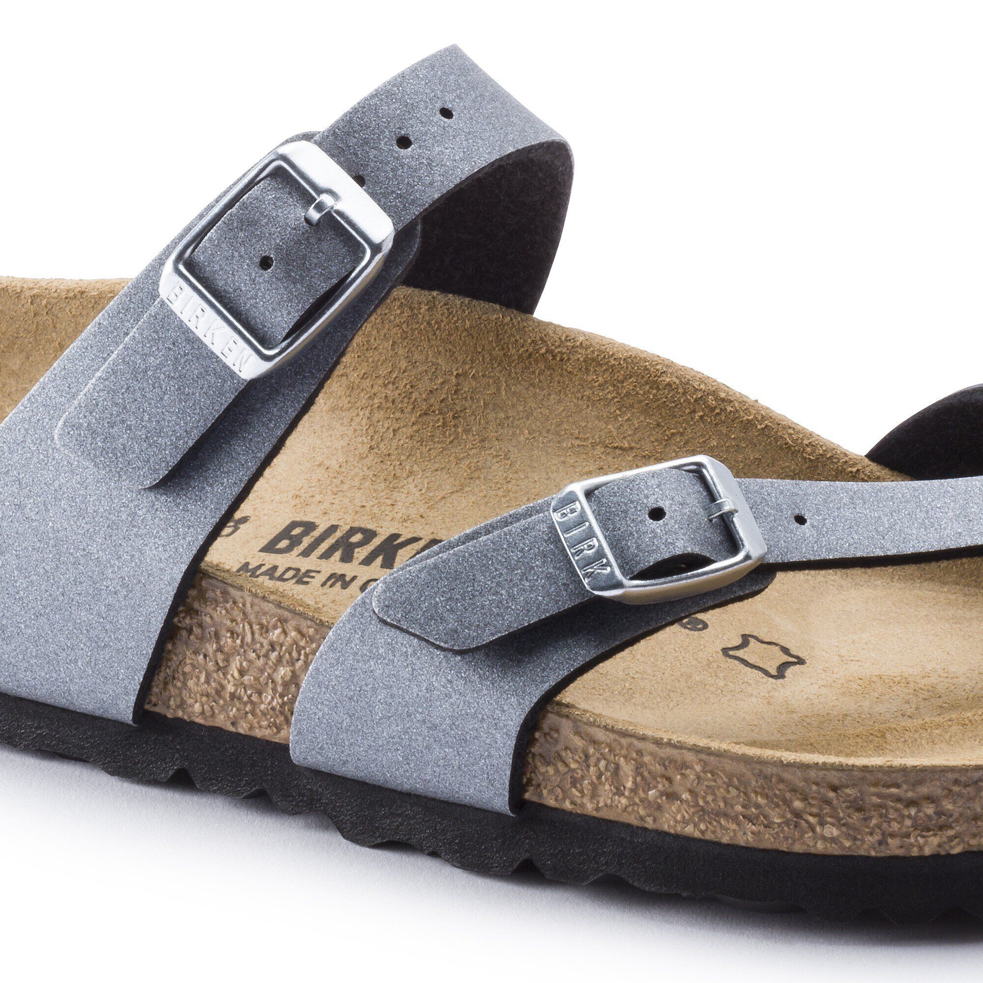 Mayari Birko Flor Icy Metallic Anthracite BIRKENSTOCK