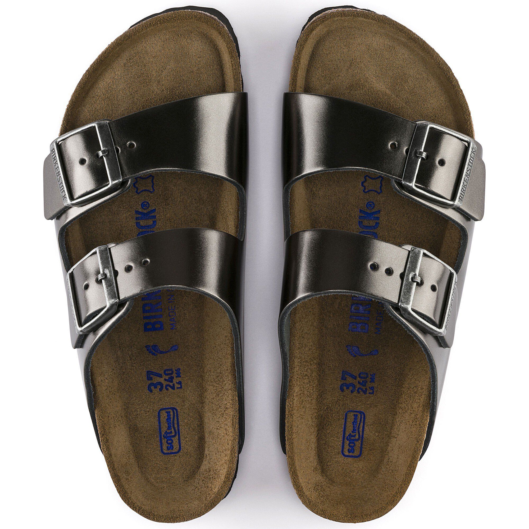 Birkenstock arizona metallic anthracite store