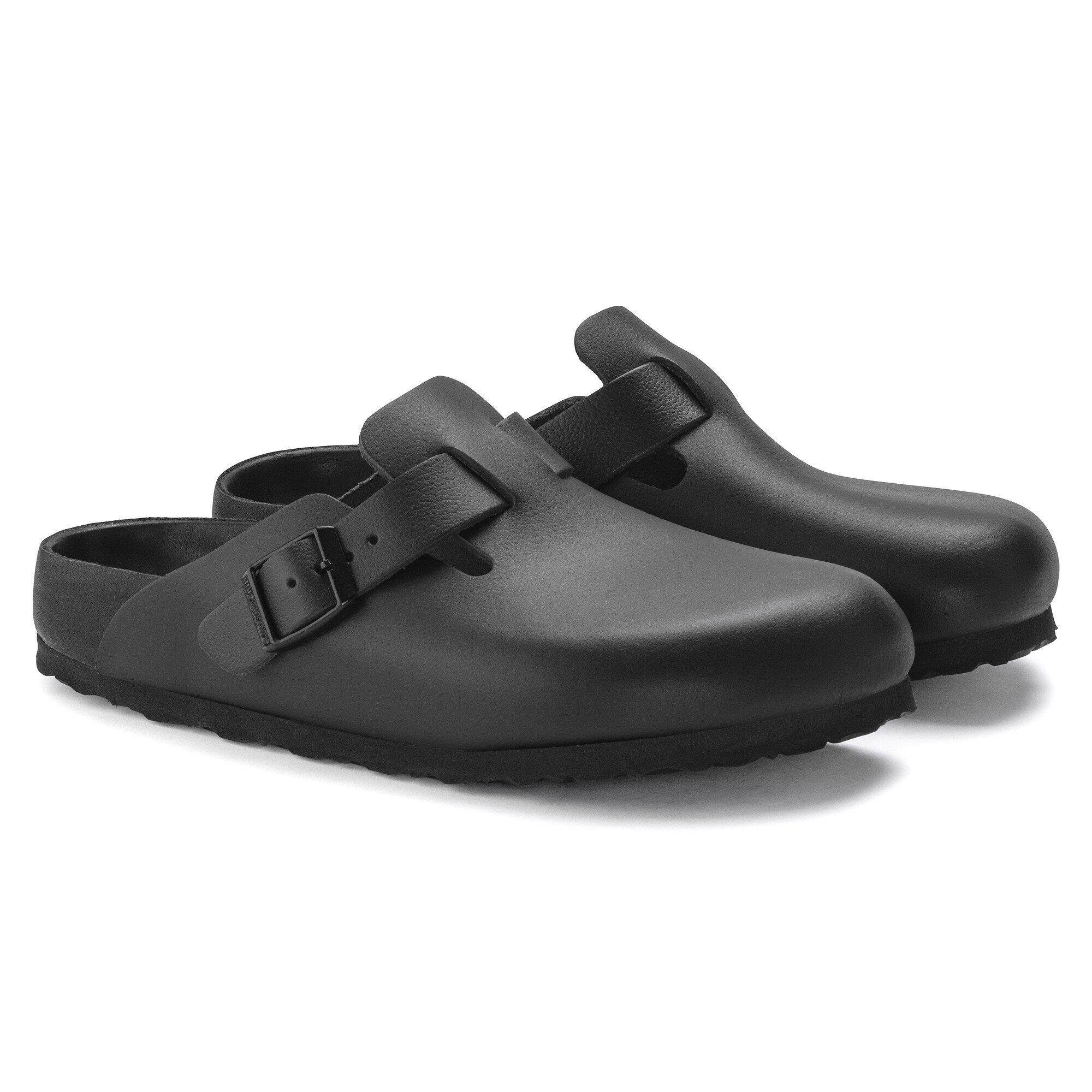 【一部予約販売】 Exquisite Boston Leather BIRKENSTOCK | Black 靴
