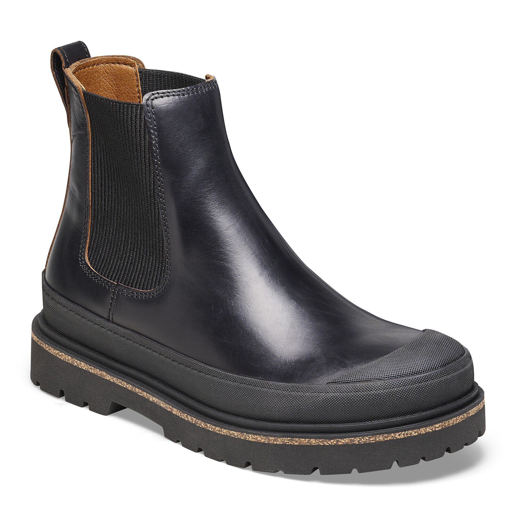 Slip on leather boots womens cheap