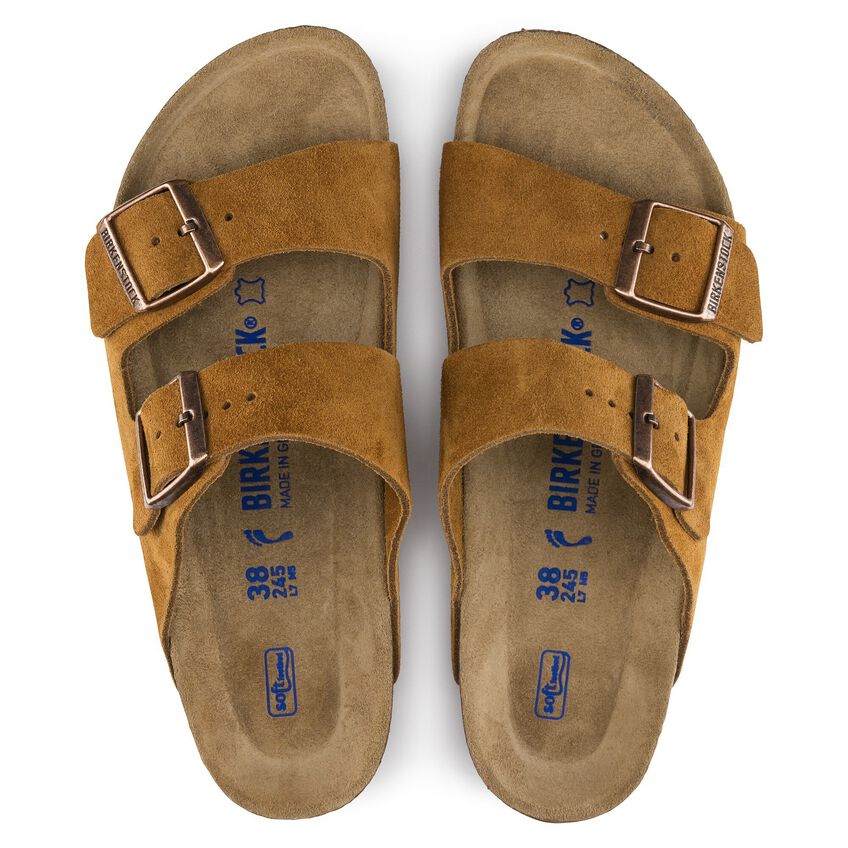 genopretning usund overdrive Arizona Soft Footbed Suede Leather Mink | BIRKENSTOCK