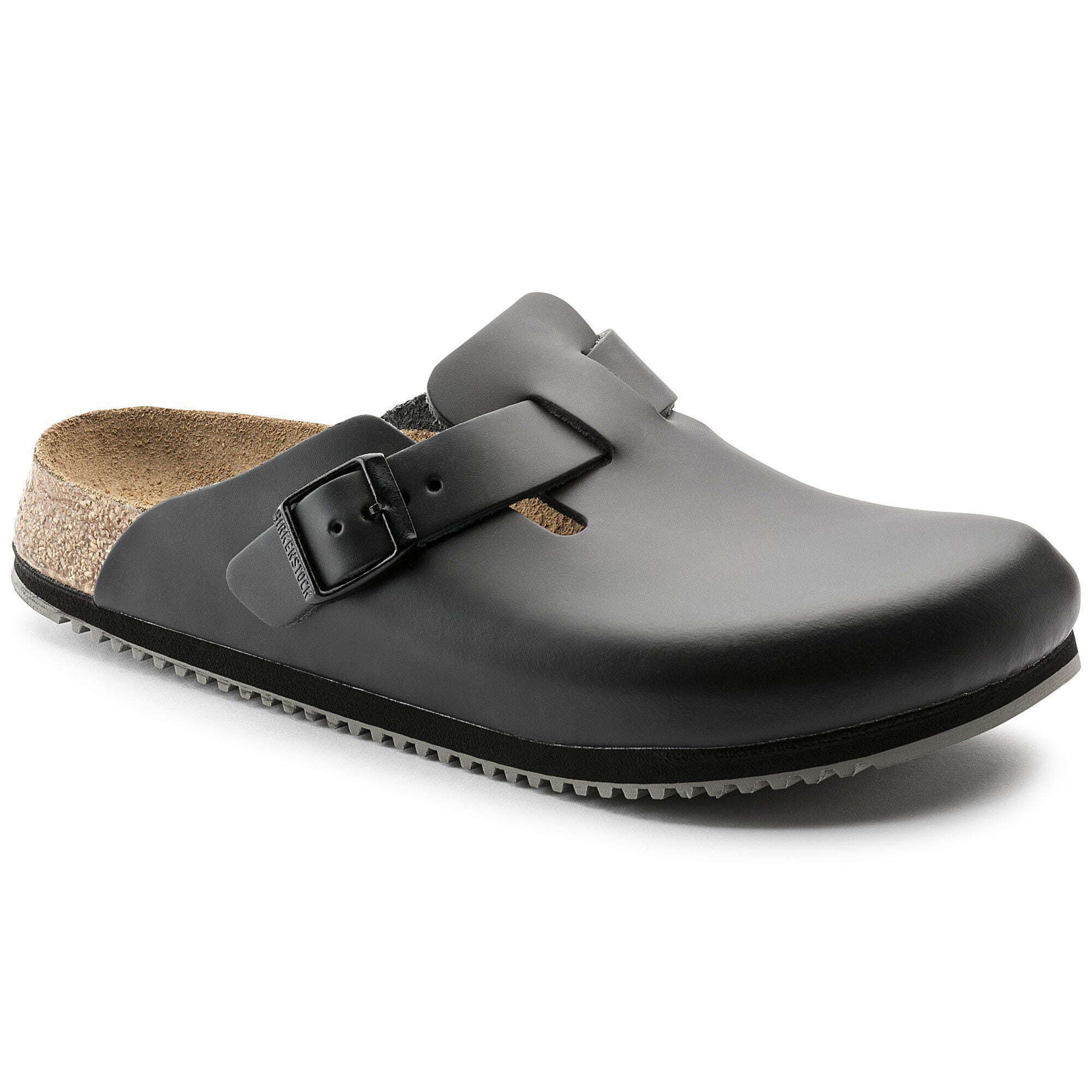 Boston Super Grip Leather Black BIRKENSTOCK