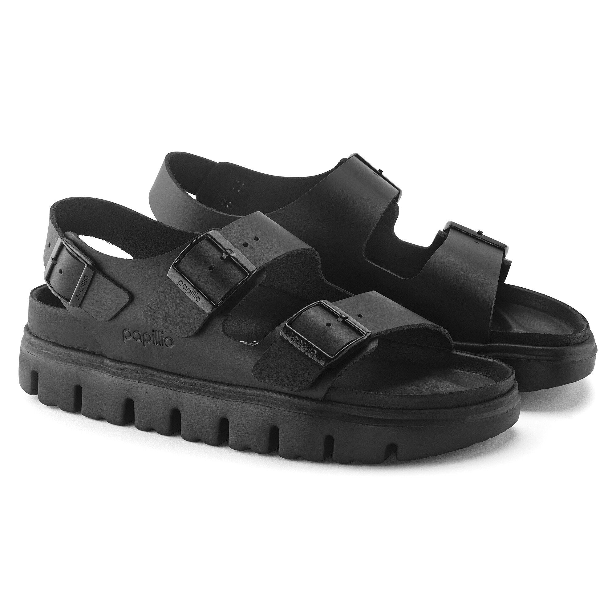消費税無し Milano Chunky BIRKENSTOCK | Black Leather 靴