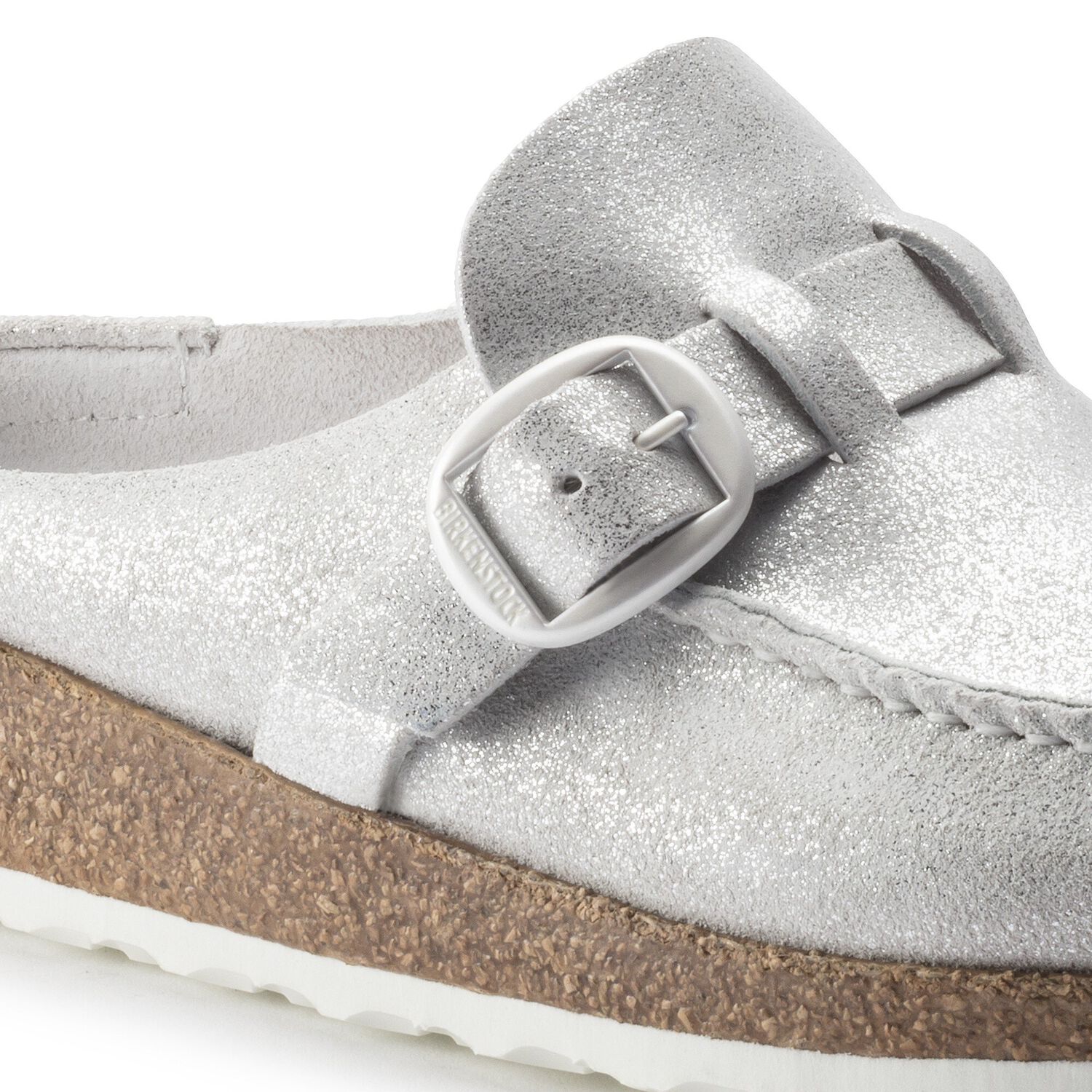 birkenstock black silver buckle