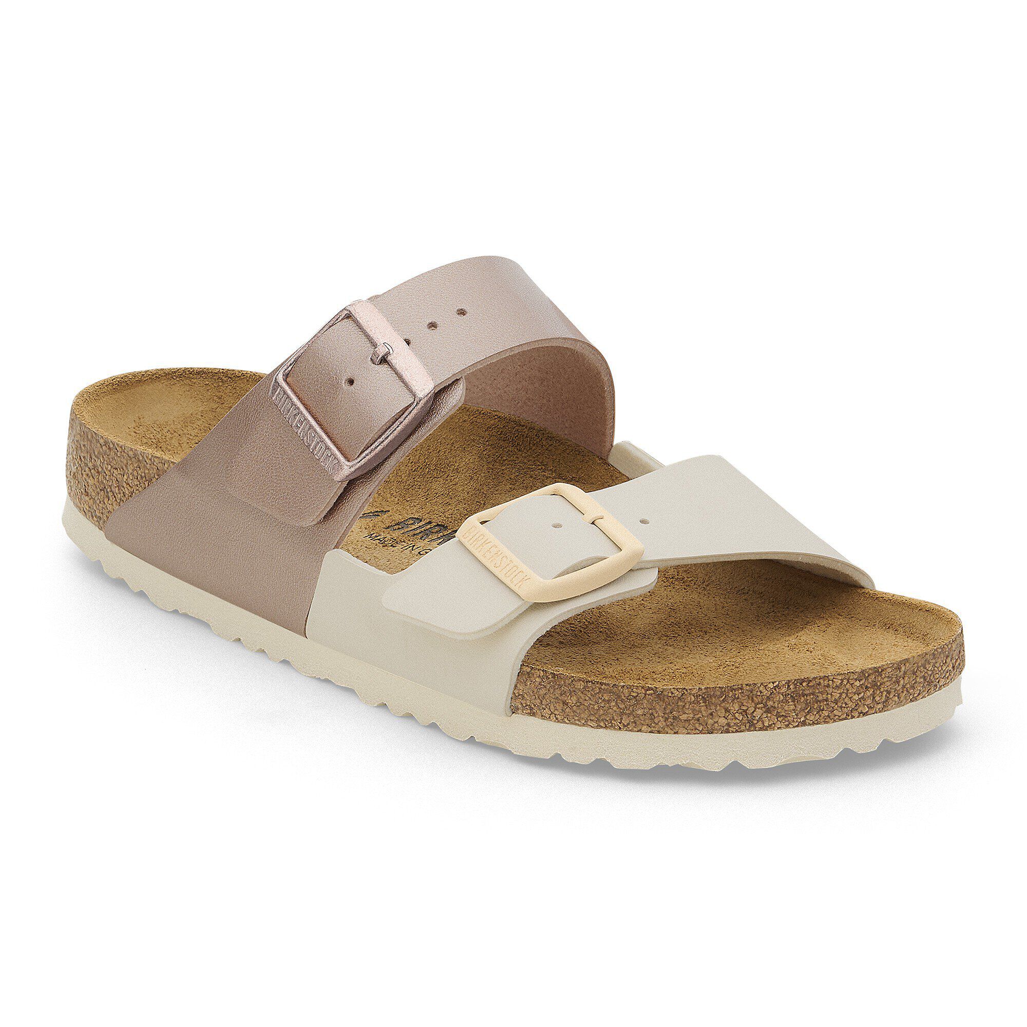 Arizona Split Birko-Flor Eggshell/Copper | BIRKENSTOCK