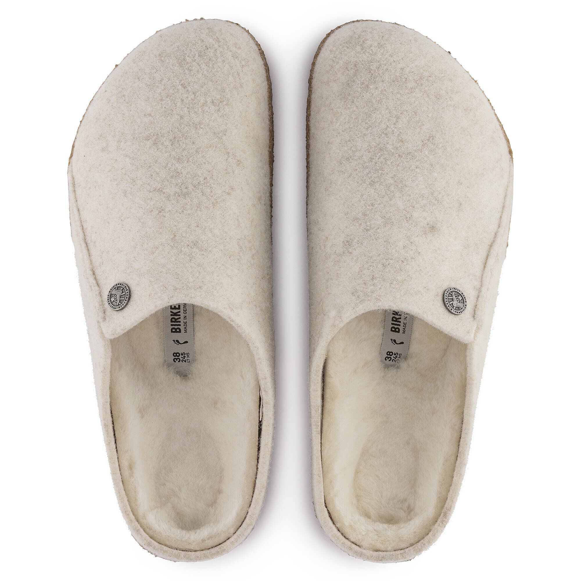 シューズ・サンダルその他 Birkenstock Women's Zermatt Slippers Zermatt Shearling Wool Felt Ecru | BIRKENSTOCK