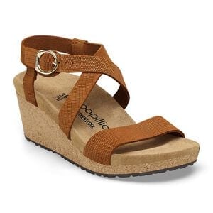Sibyl Ring-Buckle Nubuck Leather Embossed