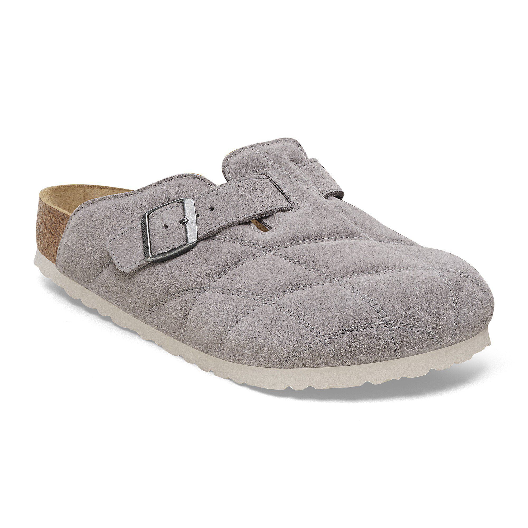 Boston Quilted Suede Leather Stone Coin | BIRKENSTOCK