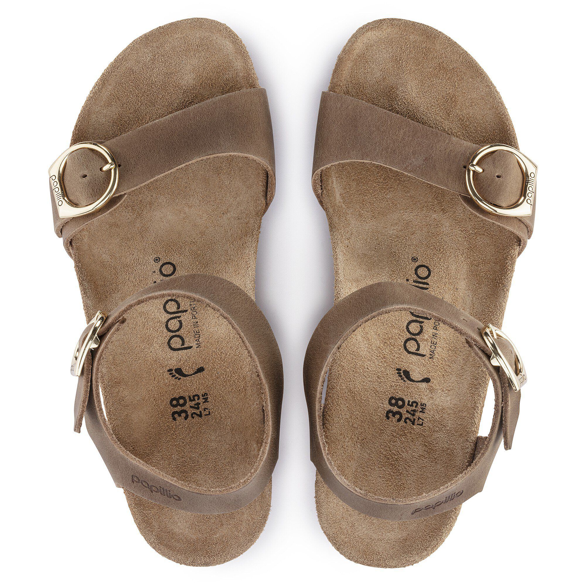 サンダル・ミュール Birkenstock Arizona Rivet Border Leather Sandals Arizona Rivets Suede Leather Ochre | BIRKENSTOCK