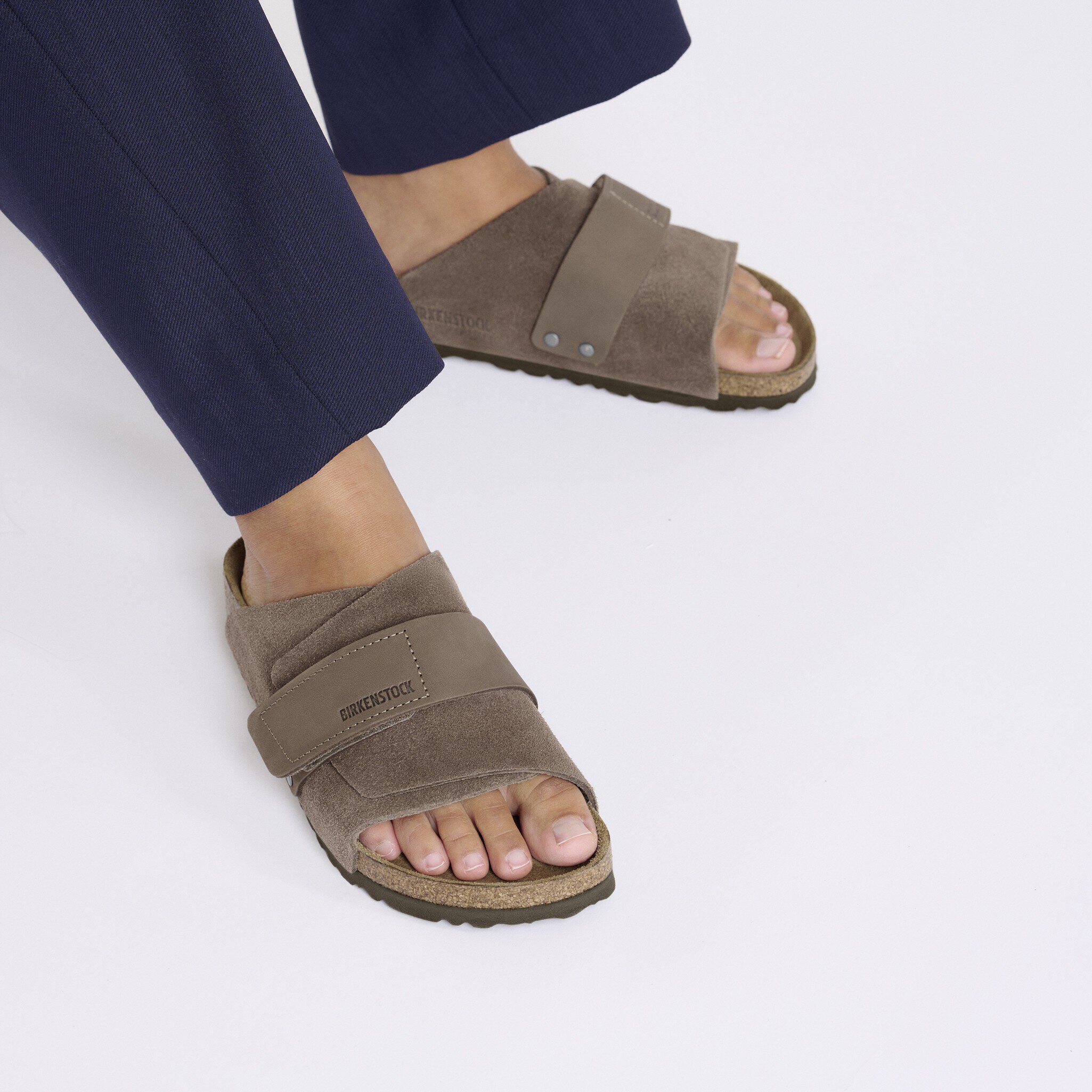 靴 BIRKENSTOCK kyoto Kyoto Suede Leather Gray Taupe | BIRKENSTOCK