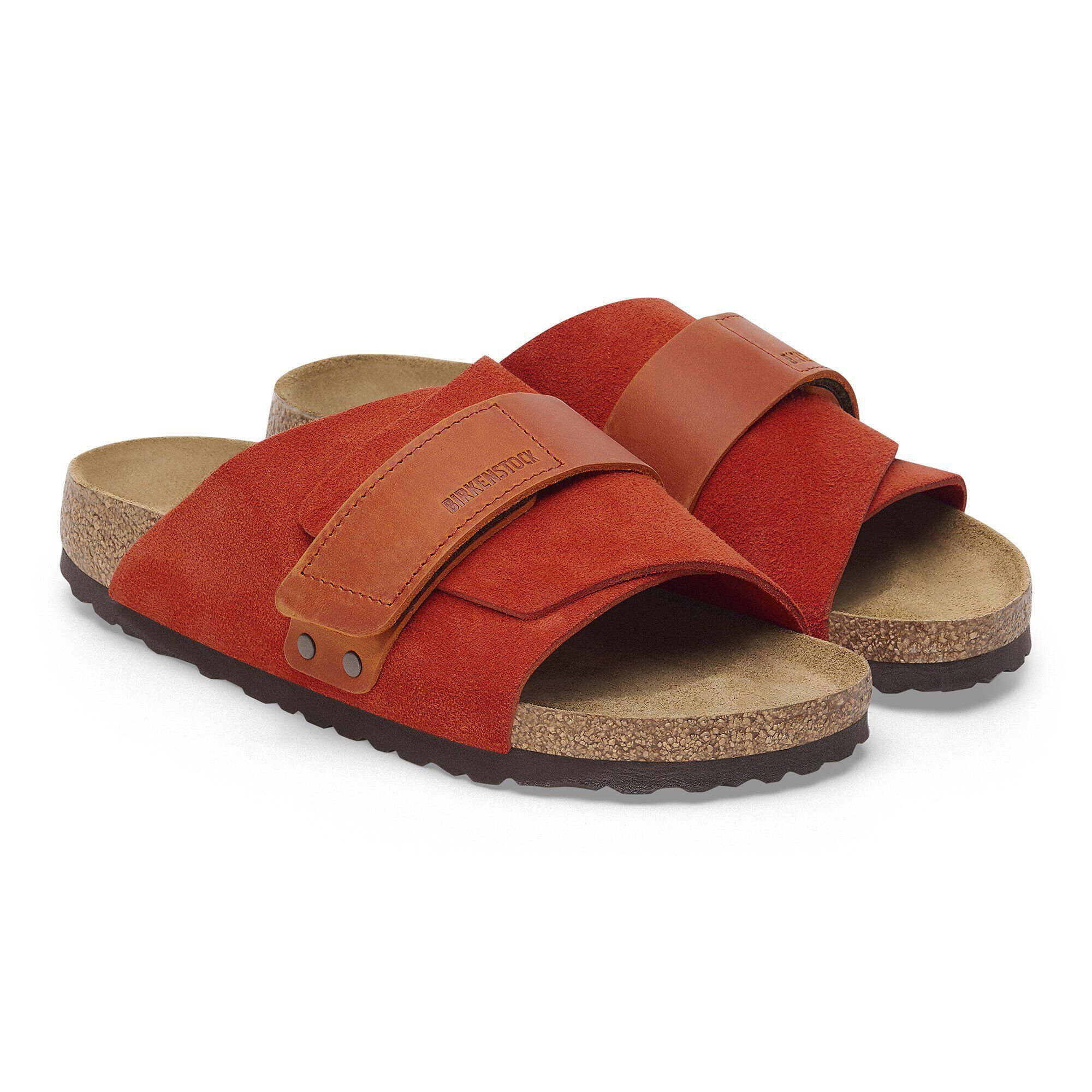 靴 BIRKENSTOCK kyoto Kyoto Nubuck-Suede Leather Rust Brown | BIRKENSTOCK