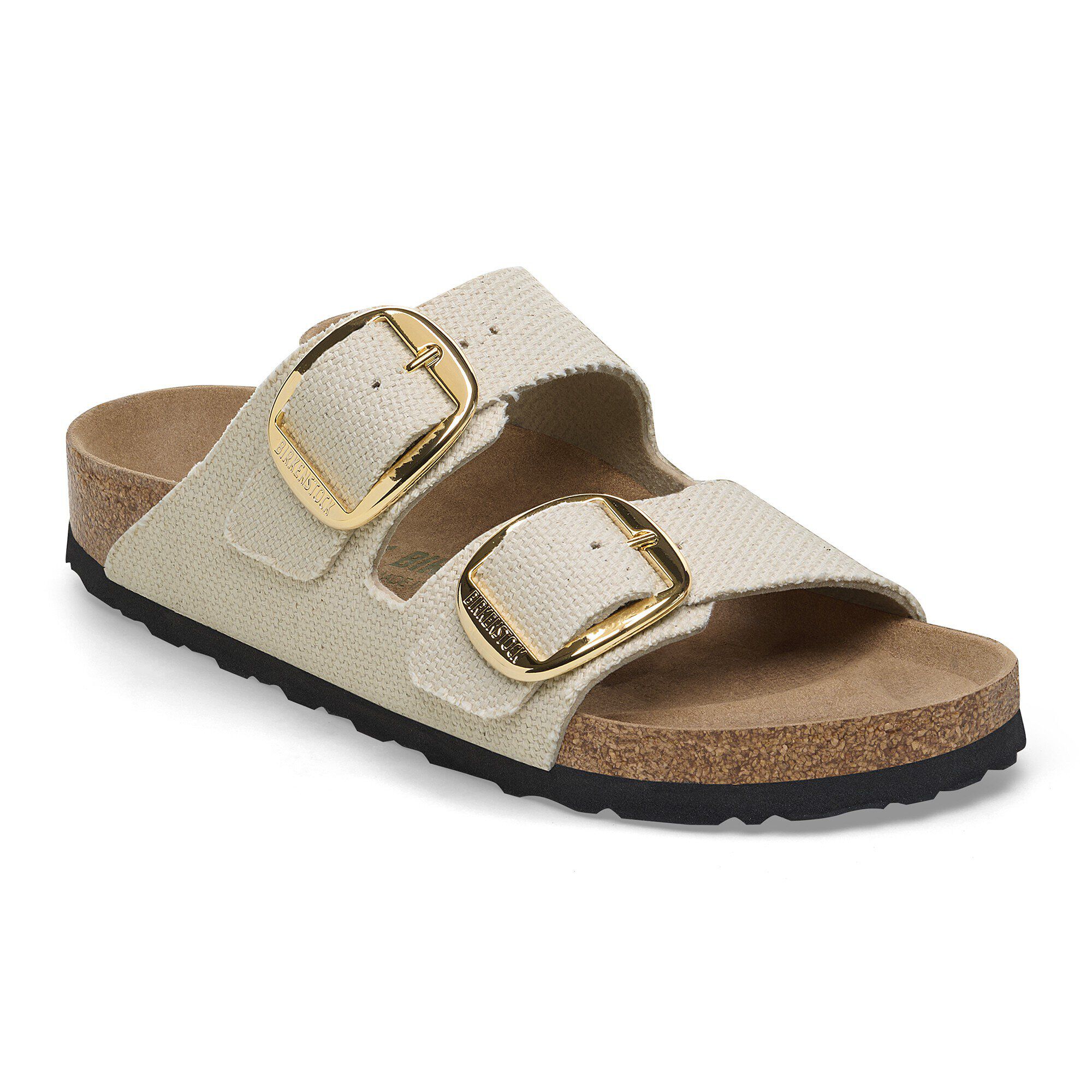 Arizona Vegan Big Buckle Textile Canvas Eggshell BIRKENSTOCK