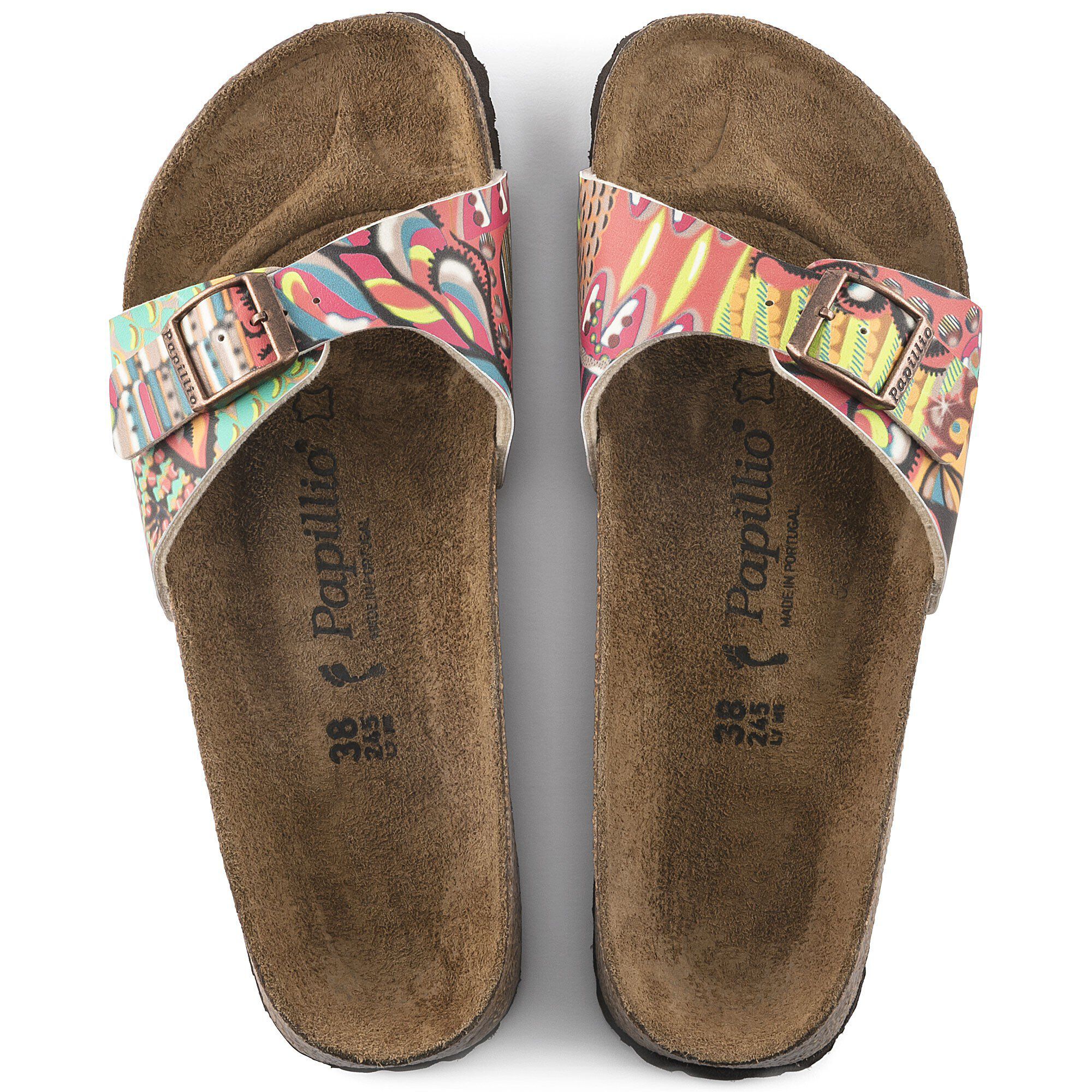 Madrid Birko Flor African Wax Raspberry BIRKENSTOCK