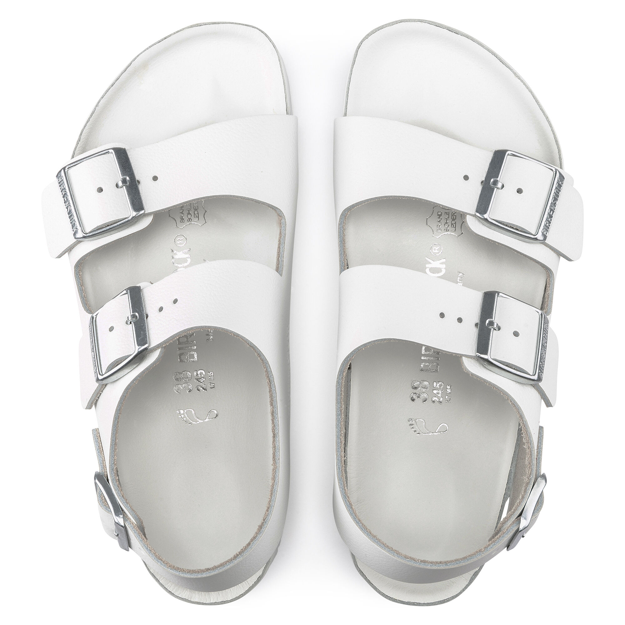 Birkenstock milano sale exquisite white
