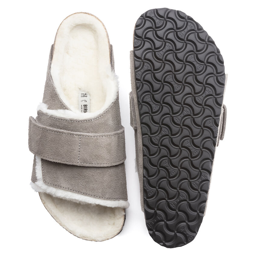 Kyoto Shearling Suede Leather Stone Coin | BIRKENSTOCK