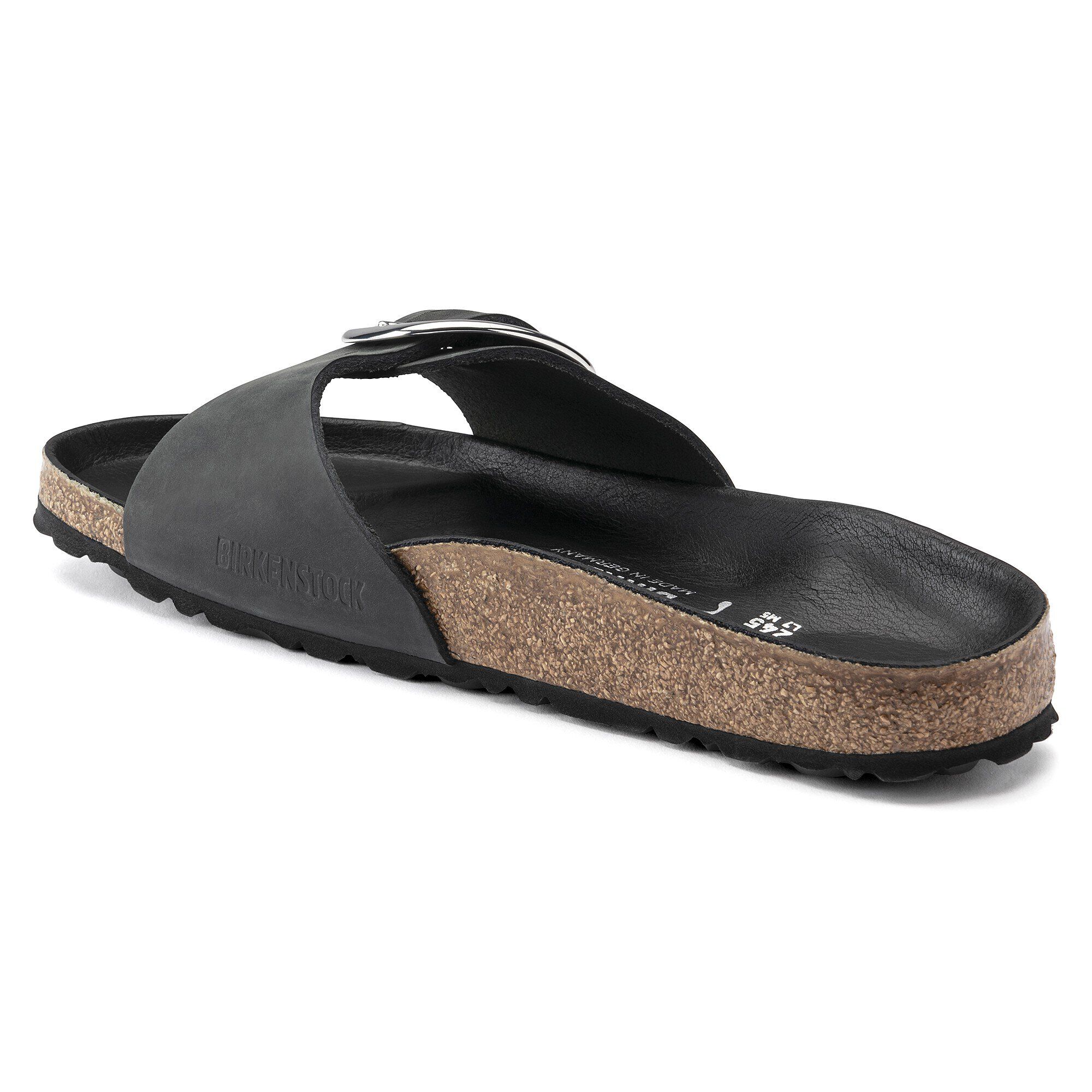 Madrid Big Buckle Oiled Leather Black BIRKENSTOCK