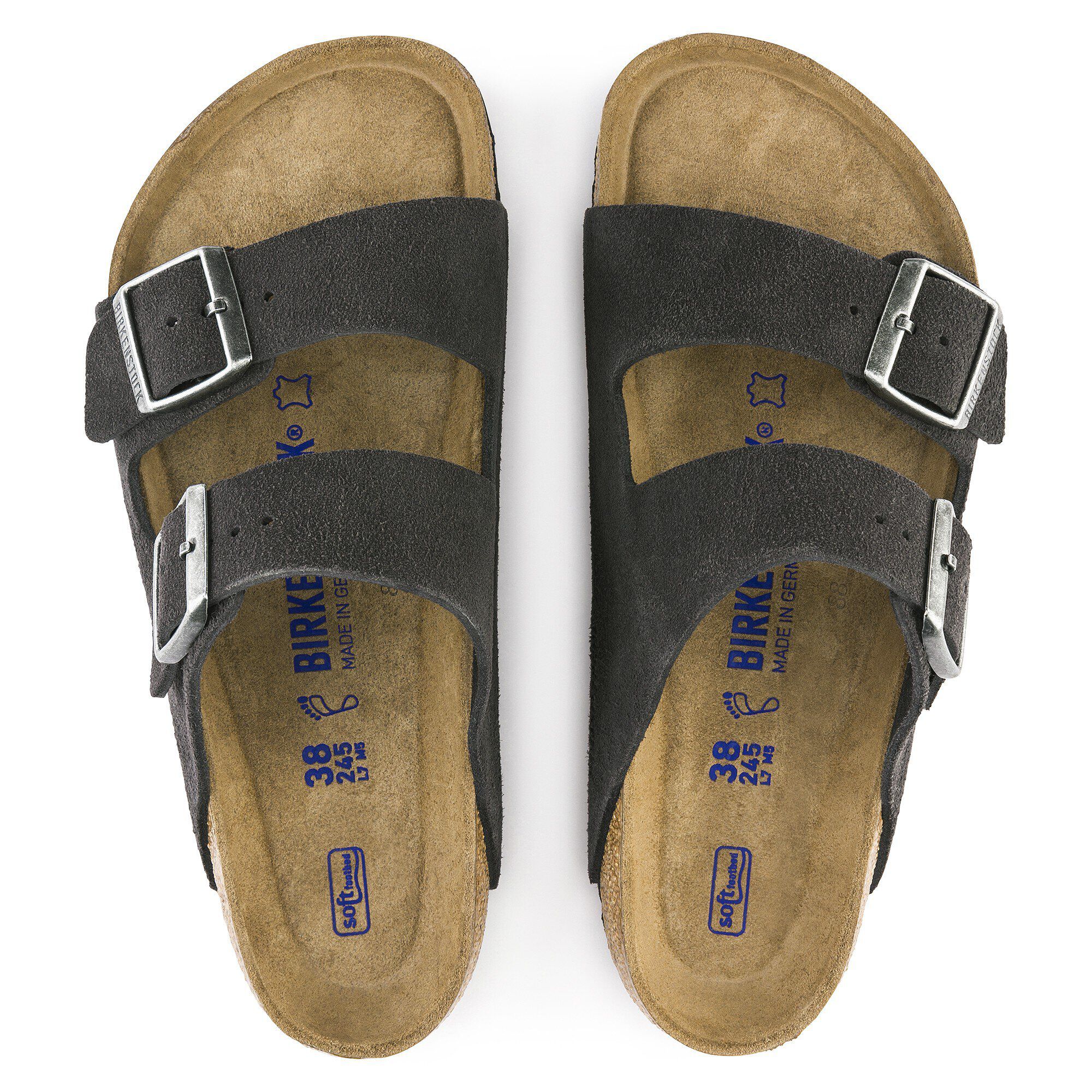 Birkenstock velvet grey deals