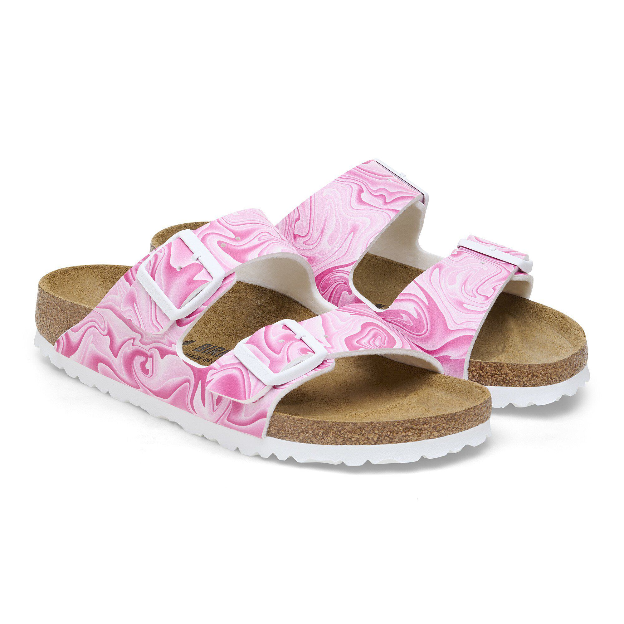 White floral birkenstock cheap