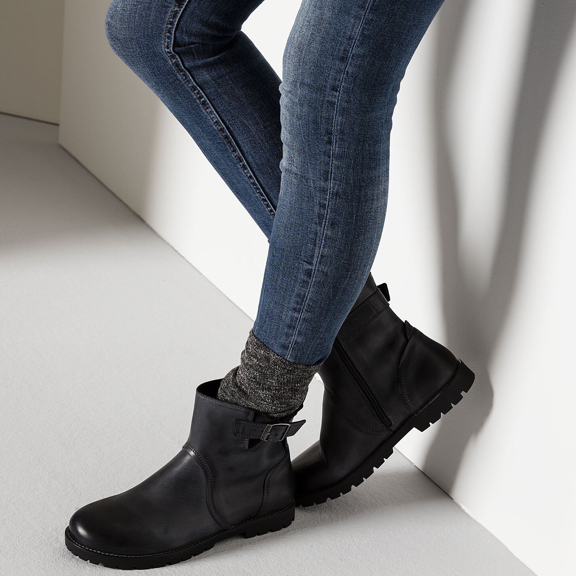 Birkenstock stowe leather shop moto boot