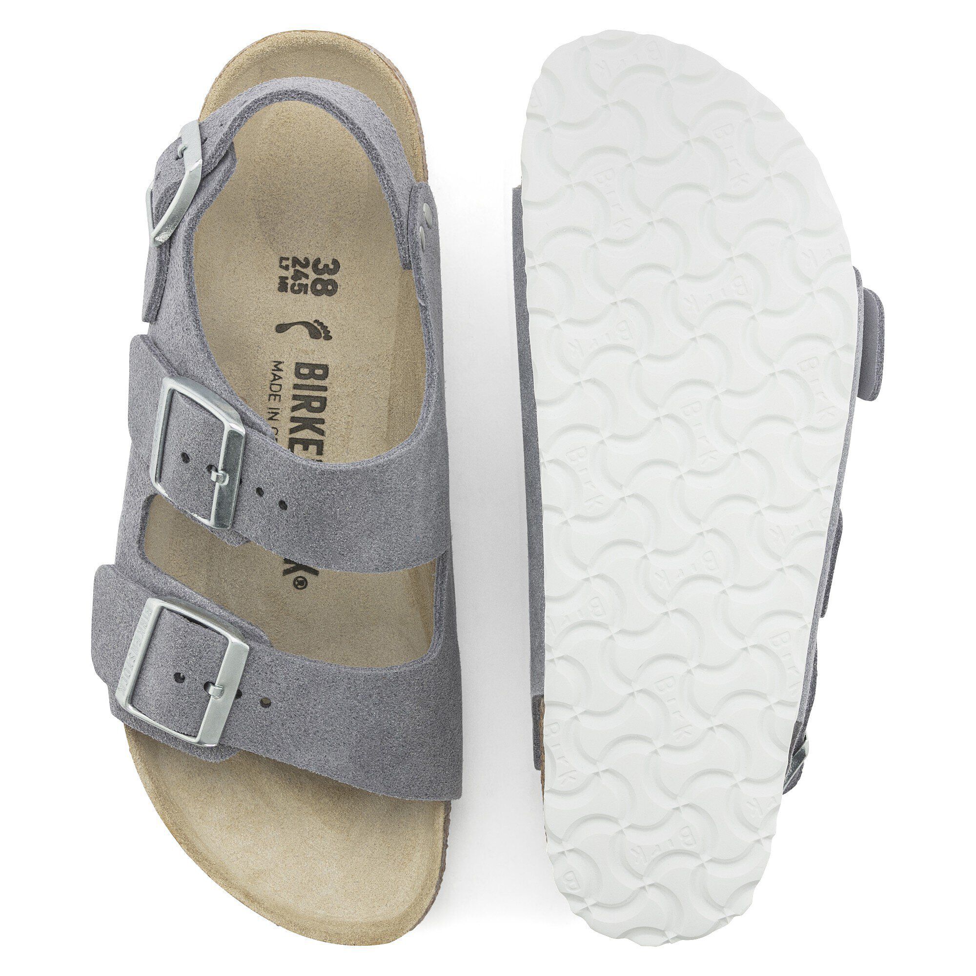 Milano Suede Leather Purple Fog BIRKENSTOCK