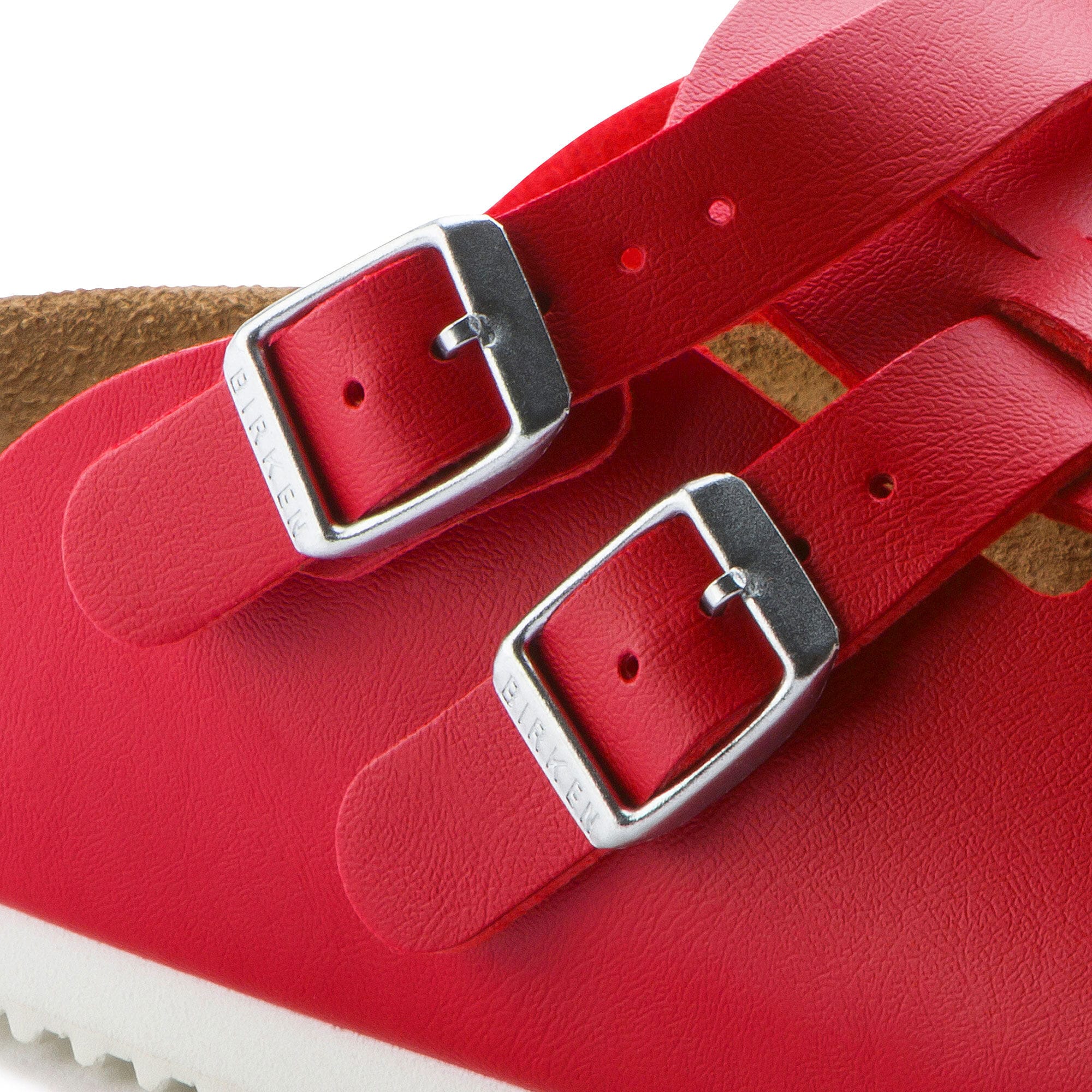 Kay SL Birko Flor Cat Red Background BIRKENSTOCK