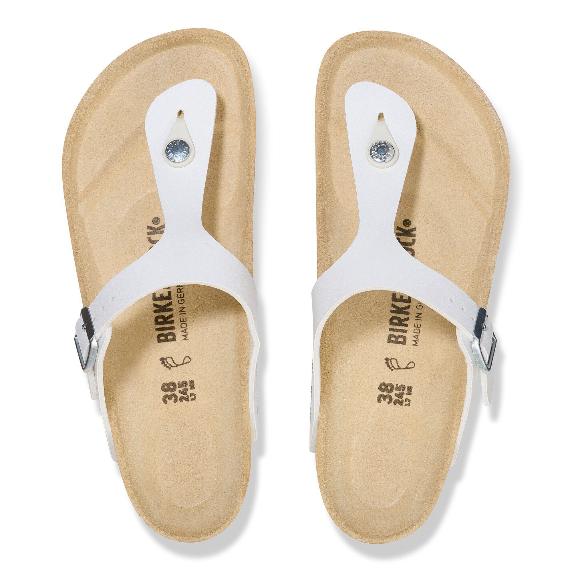 【関税&送料込】Birkenstock Sandals White Birkenstock Mens EVA Honolulu Sandals - White