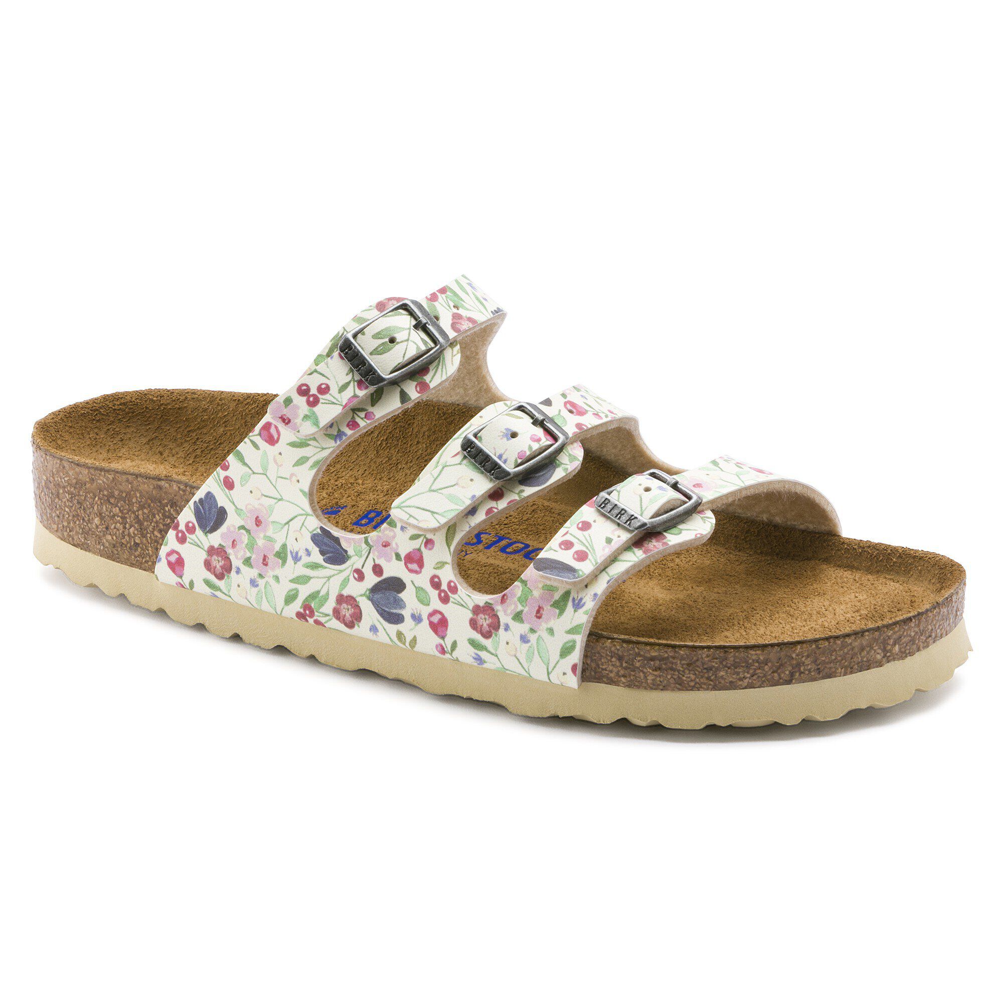 Birkenstock florida meadow flowers beige cheap