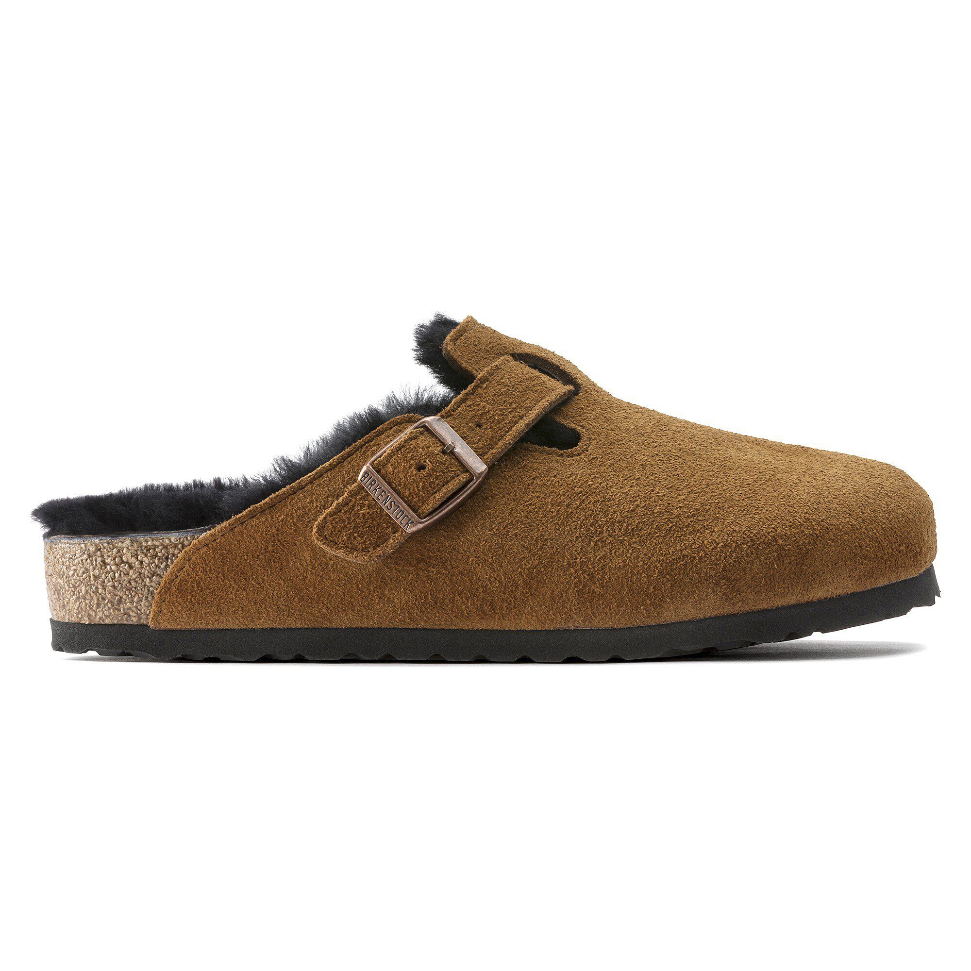 【正規取扱店】 Leather Suede Shearling Boston Mink BIRKENSTOCK | 靴